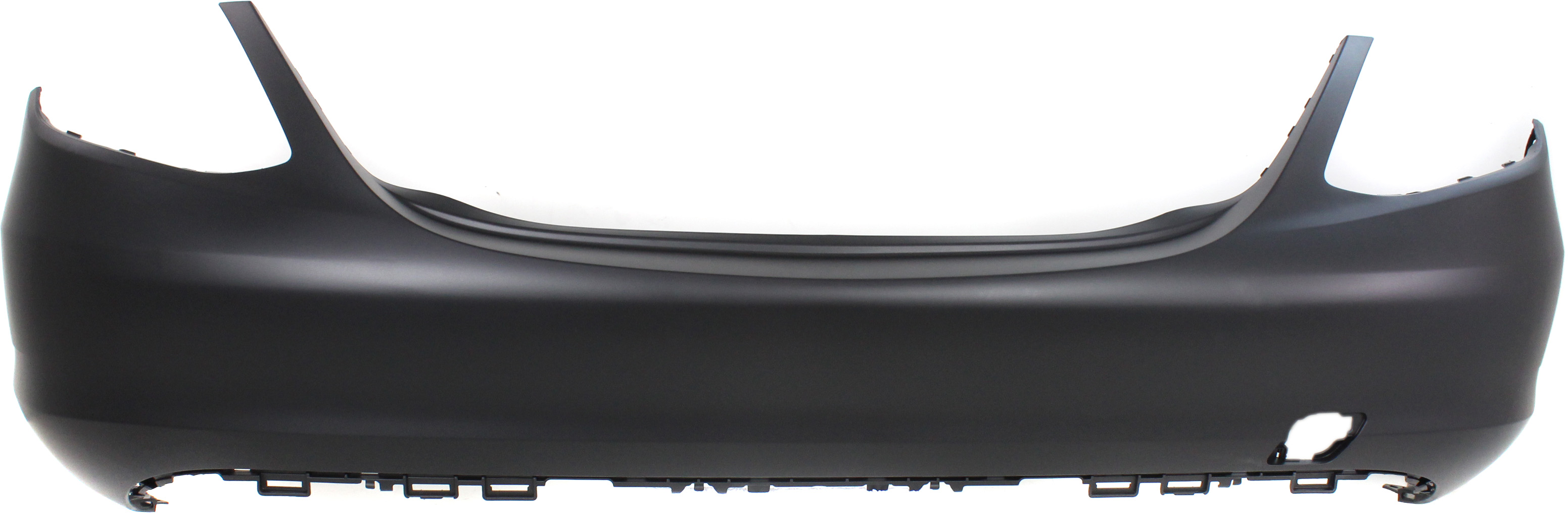 AM C300-15-18 C400-15-15 REAR BUMPER COVER Primed Sedan w o AMG Styling Pkg w o Parktronic Holes CAPA SKU RM76010004PQ Partslink MB1100375C OEM 2058800347649999