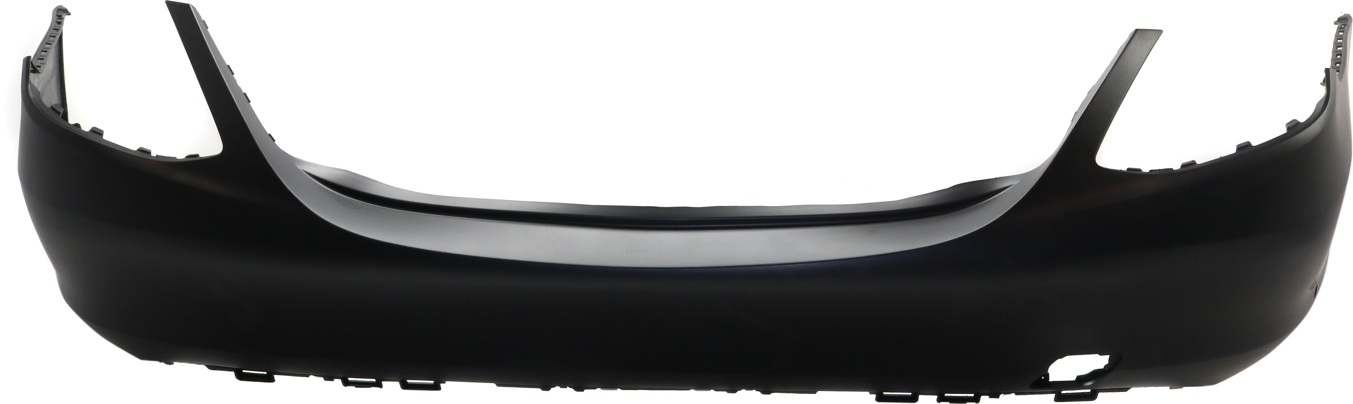 AM C300-15-15 C400-15-15 REAR BUMPER COVER Primed Sedan w o Sport Pkg w Parktronic and Molding Holes CAPA SKU RM76010013PQ Partslink MB1100407C OEM 20588064009999