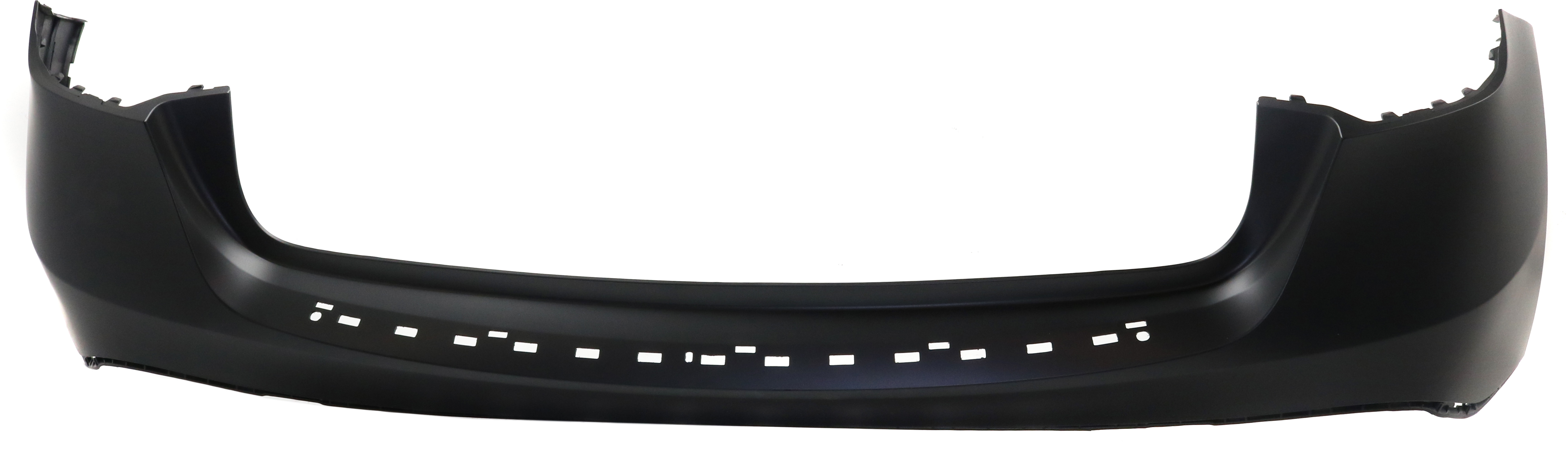 AM GLA250-15-20 REAR BUMPER COVER Upper Prmd w o AMG Styling Package and Patronic Holes w Night Package CAPA SKU RM76010014PQ Partslink MB1114104C OEM 15688025409999