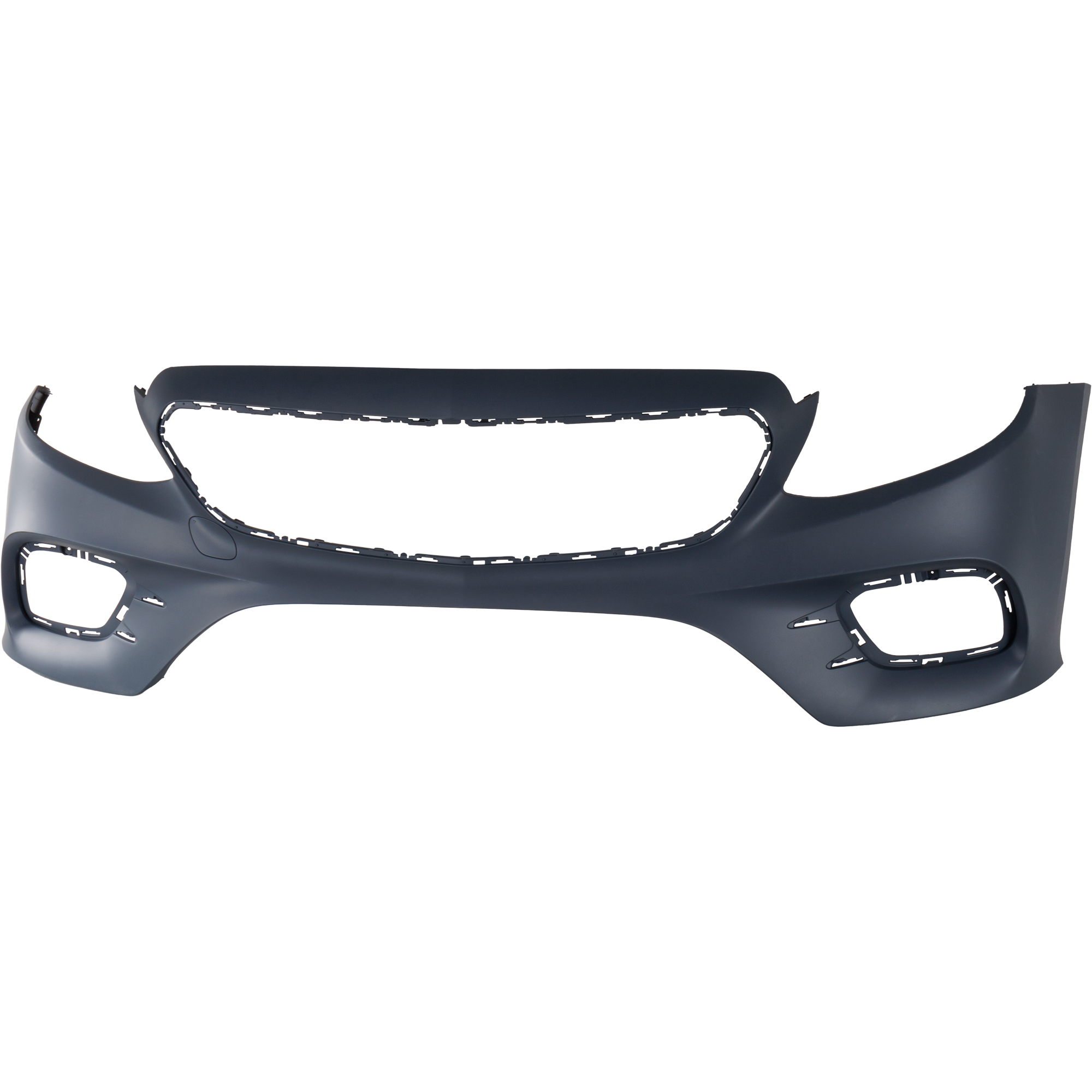 AM E400 E450-18-20 FRONT BUMPER COVER Primed w AMG Styling Package w o Active Park Assist Sensor Holes Coupe Convertible SKU RM76010050P Partslink MB1000588 OEM 23888568009999