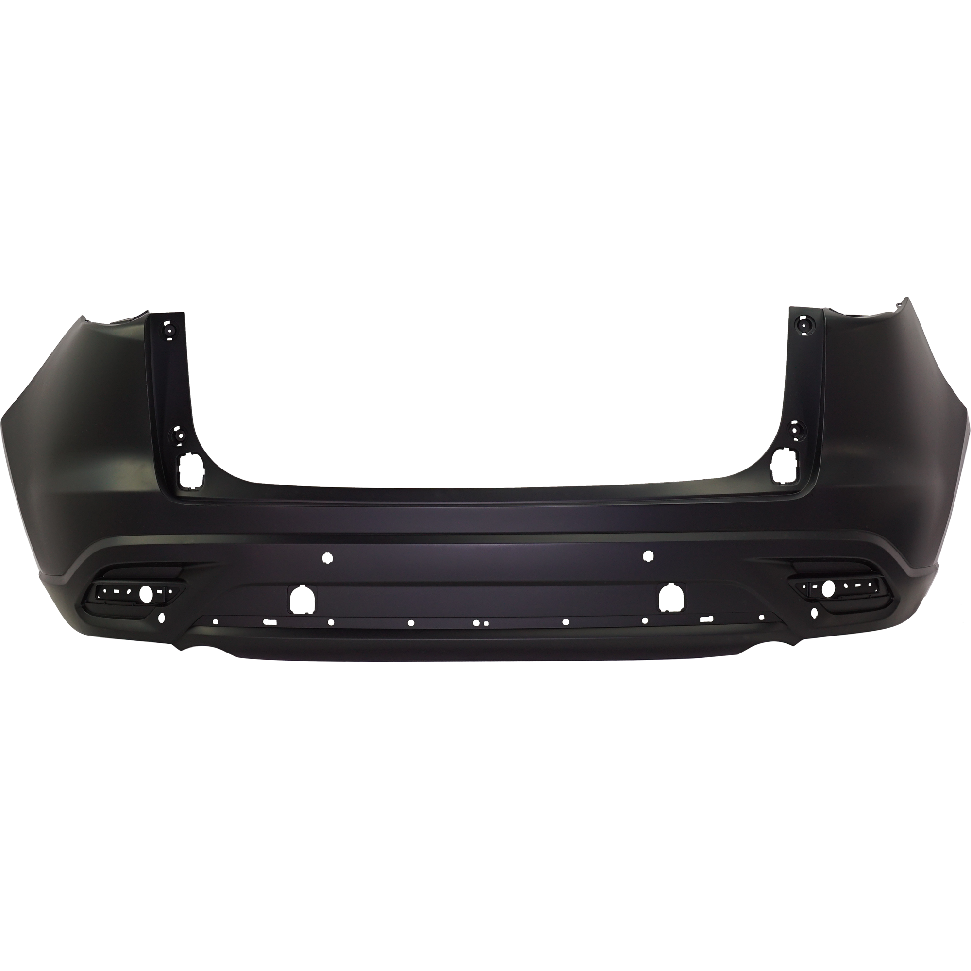 AM CX 9-16-23 REAR BUMPER COVER Primed w Parking Aid Sensor Holes w Holes for Chrome Trim w o Hands Free Lifgate SKU RM76010055P Partslink MA1100223 OEM TK5150221DBB