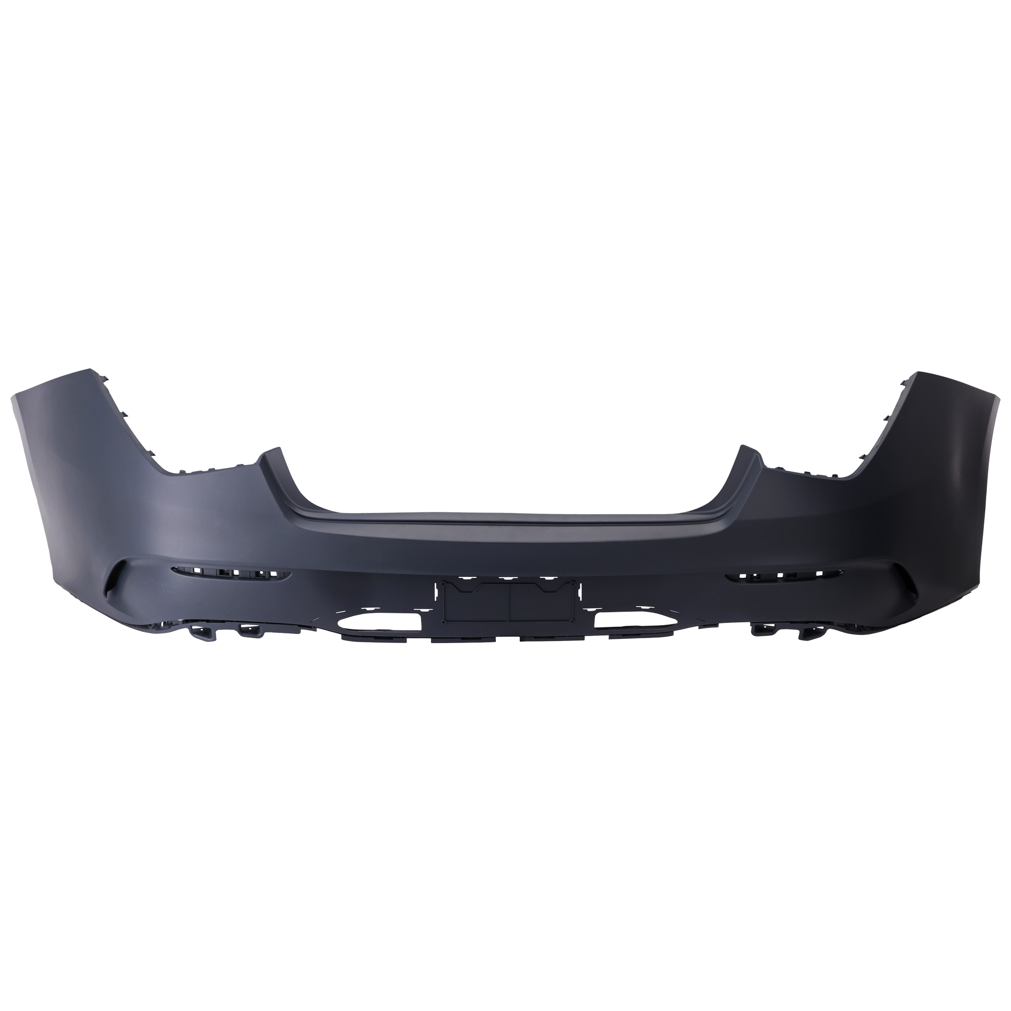 AM CLA CLASS 20-23 REAR BUMPER COVER Primed CLA250 w AMG Body Styling w o Active Park Assist Sensor Holes SKU RM76010110P Partslink MB1100452 OEM 11888533039999