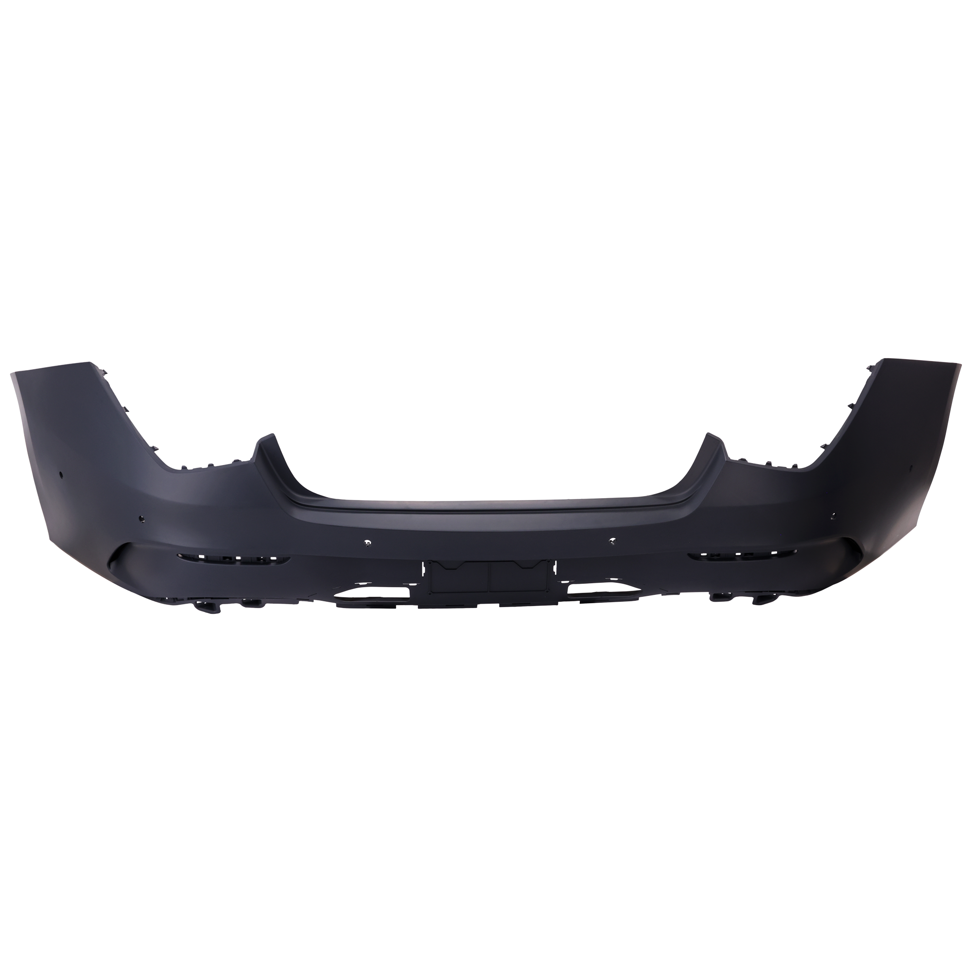 AM CLA CLASS 20-23 REAR BUMPER COVER Primed CLA250 w AMG Body Styling w Active Park Assist Sensor Holes SKU RM76010111P Partslink MB1100453 OEM 11888534039999