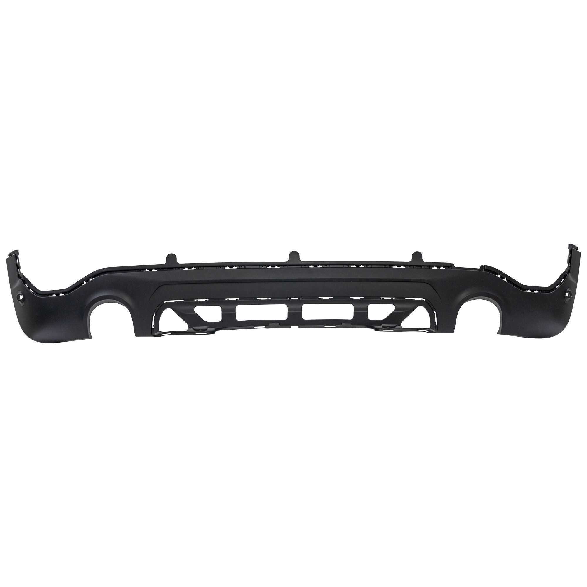 AM COOPER COUNTRYMAN 21-23 REAR BUMPER COVER Lower Textured w PDC Sensor Holes w o JCW Pkg S S ALL4 S E ALL4 Models SKU RM76010129 Partslink MC1115112 OEM 51129880362