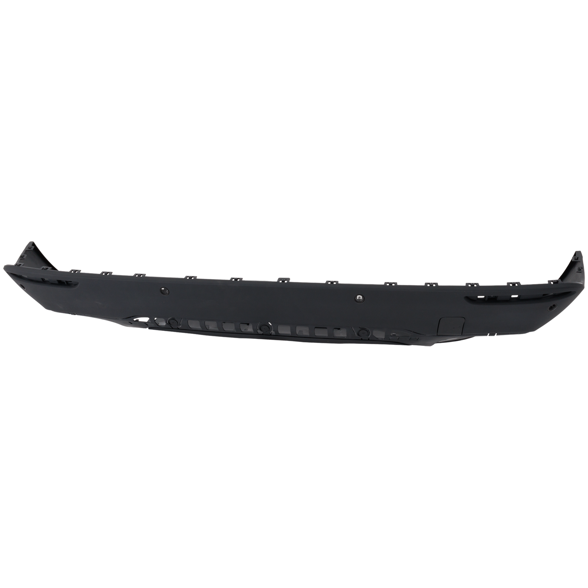 AM GLA250-21-23 REAR BUMPER COVER Textured Lower w o AMG Body Styling w o Active Park Assist Sensor Holes SKU RM76010145 Partslink MB1115133 OEM 2478805506