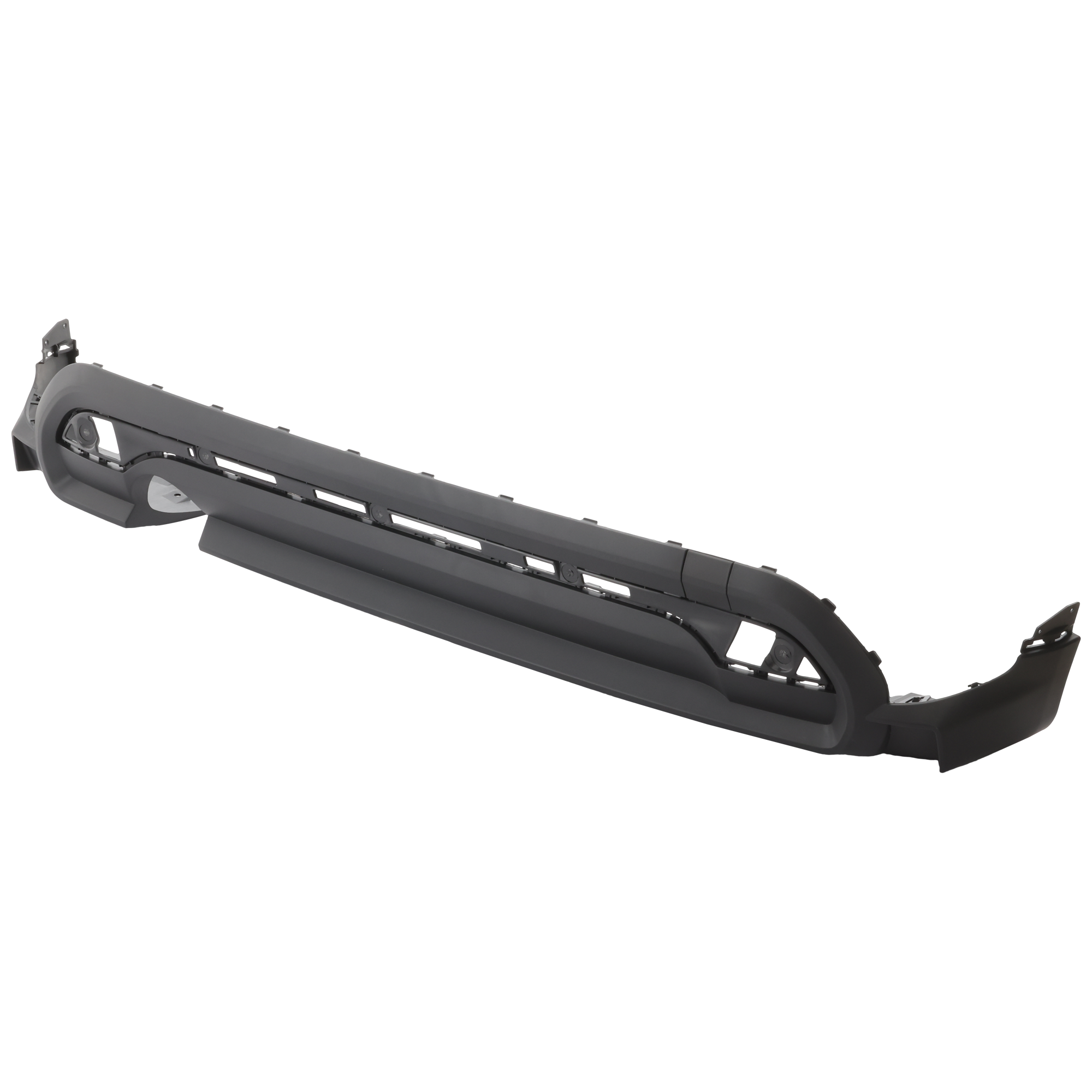 AM COOPER 22-23 REAR BUMPER COVER Lower Panel Textured Black w o Park Distance Assist Sensor Holes 4 Door Hatchback Base Model SKU RM76010165 Partslink MC1195109 OEM 51125A3CAC4