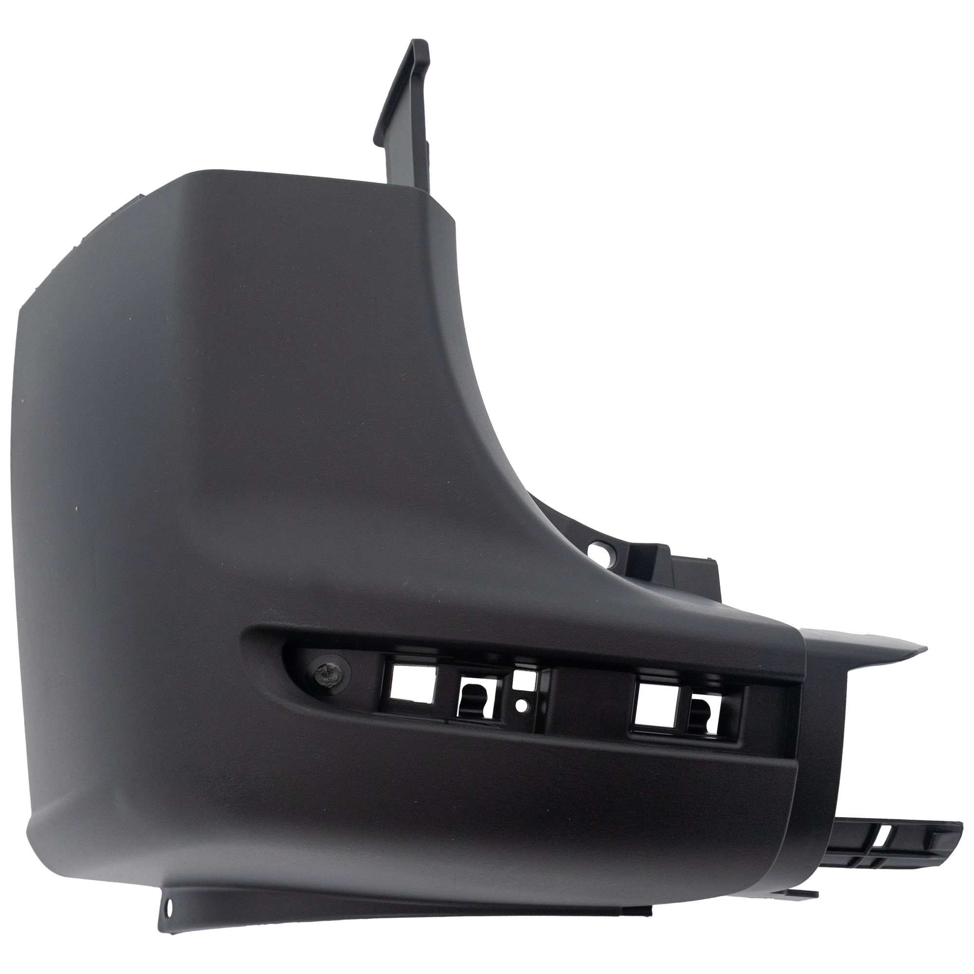 AM MERCEDES BENZ SPRINTER 19-22 REAR BUMPER END LH Textured w Blind Spot Detection w o Parking Aid Sensor Holes SKU RM76110012 Partslink MB1116101 OEM 90788556009K83