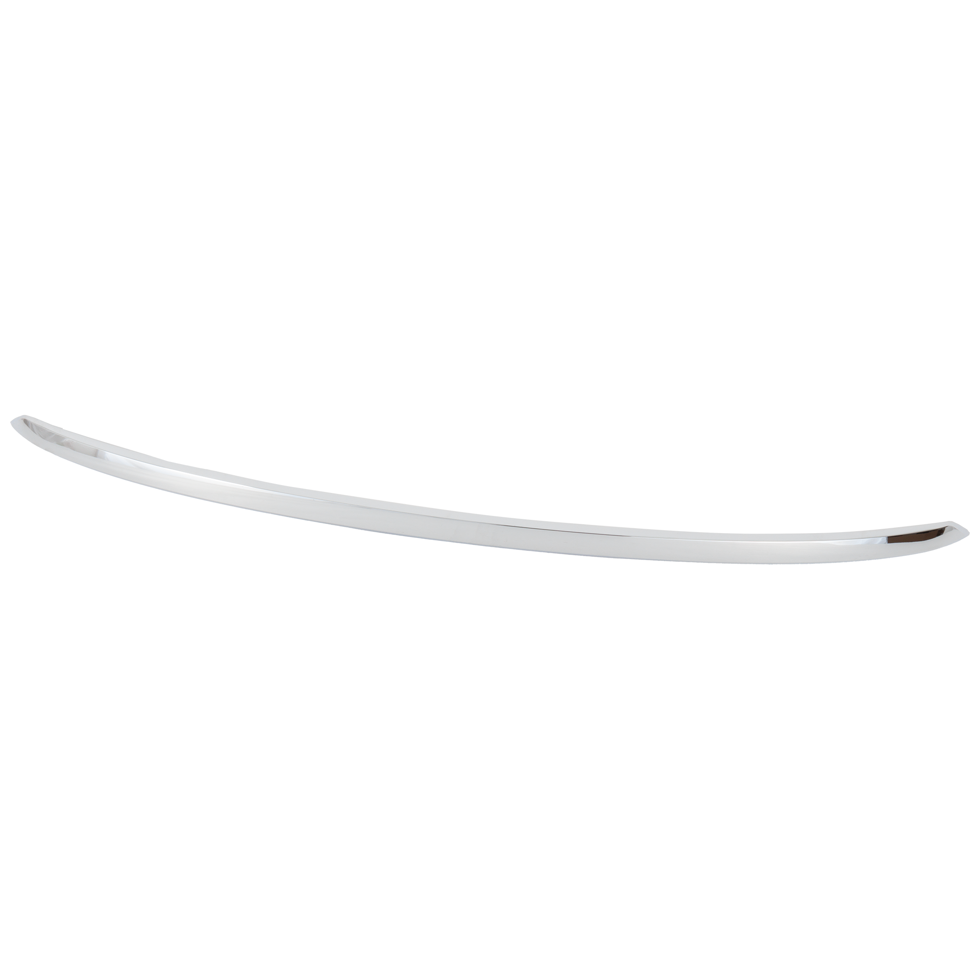 AM CX 9-16-23 REAR BUMPER MOLDING Chrome w Parking Aid Sensor Holes SKU RM76350031 Partslink MA1144100 OEM TK5050369C