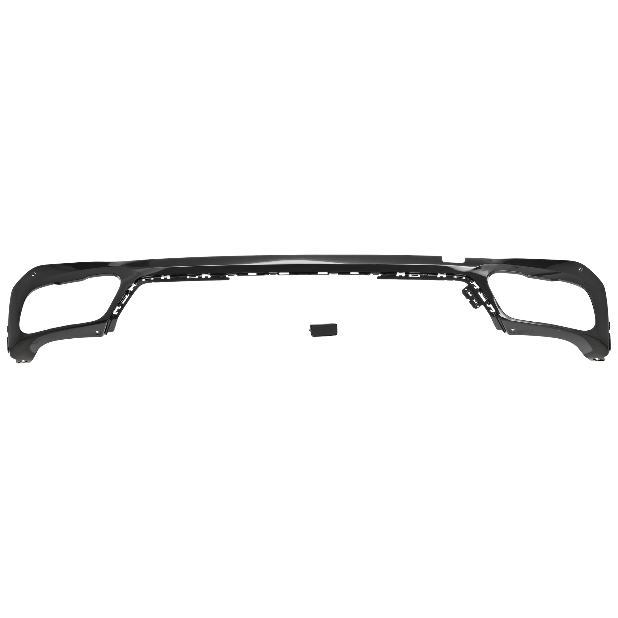 AM X5-19-25 REAR BUMPER MOLDING Lower Trim Panel w Park Distance Control Sensor Holes w M Sport Package 40i 50i Models G05 Body SKU RM76350048 Partslink BM1195176 OEM 51128099937