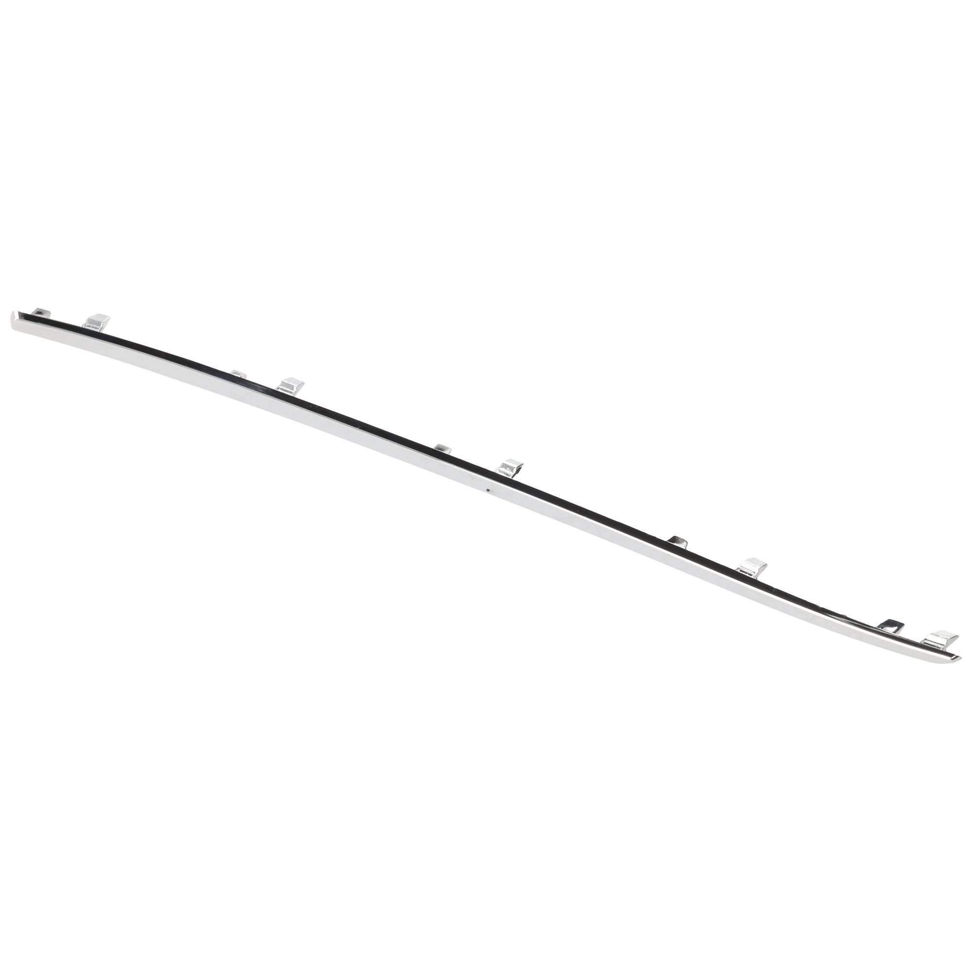 AM E CLASS 14-17 REAR BUMPER MOLDING RH Side Impact Strip Chrome w o AMG Package SKU RM76350053 Partslink MB1159115 OEM 2078800282