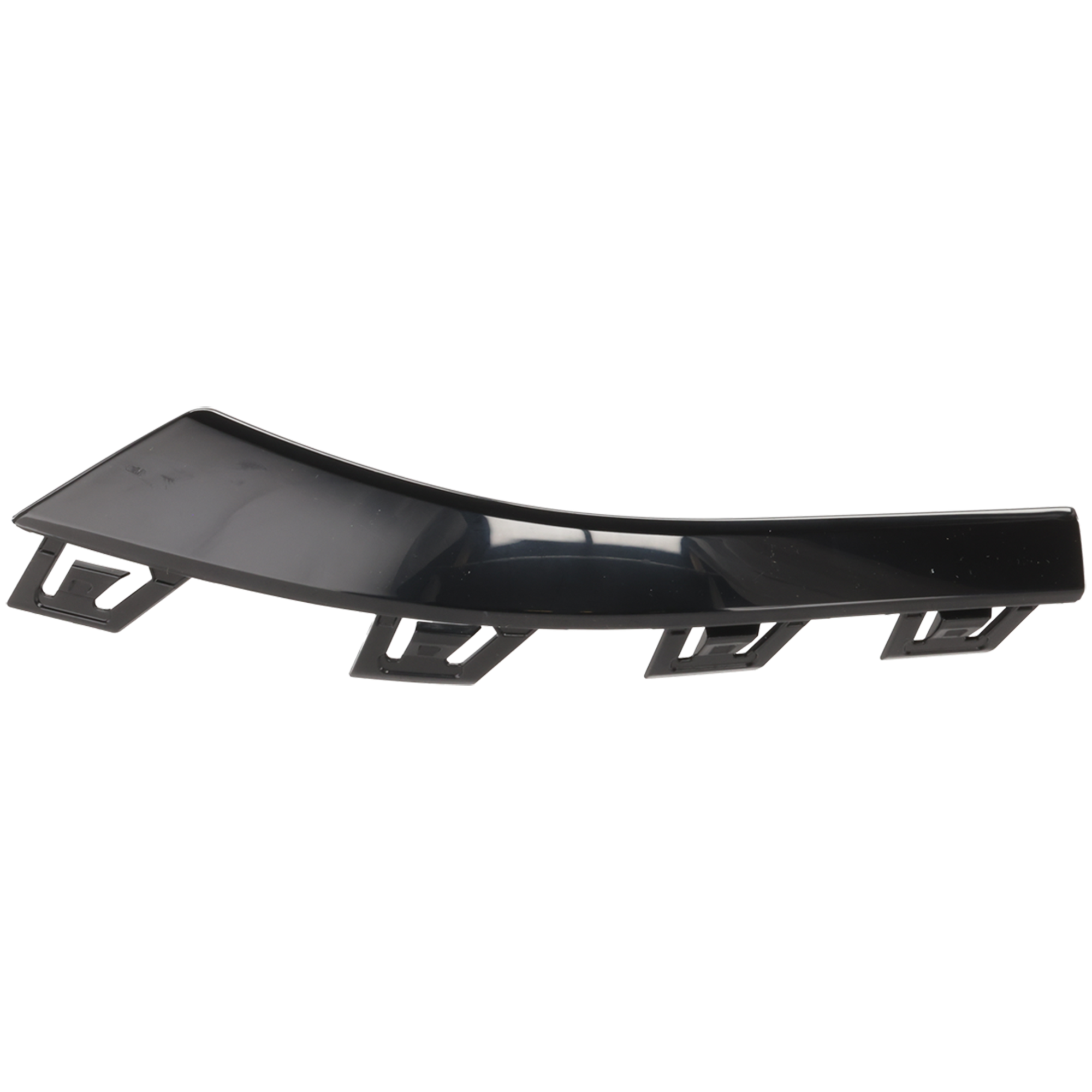 AM C300-22-25 REAR BUMPER MOLDING RH Outer Gloss Black w AMG Styling Package Sedan SKU RM76350069 Partslink MB1147135 OEM 2068854204
