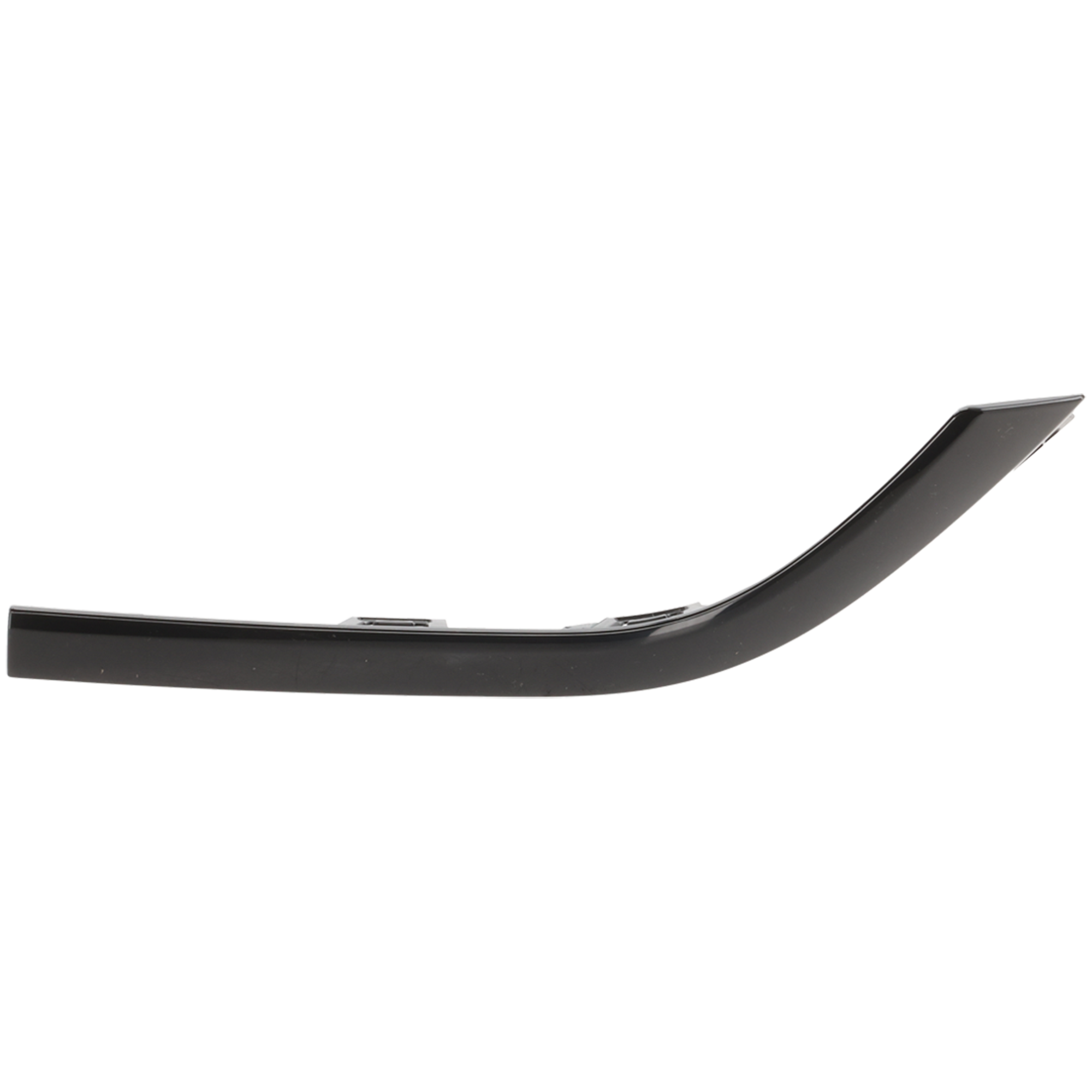 AM C300-22-25 REAR BUMPER MOLDING LH Outer Gloss Black w AMG Styling Package Sedan SKU RM76350070 Partslink MB1146135 OEM 2068854004