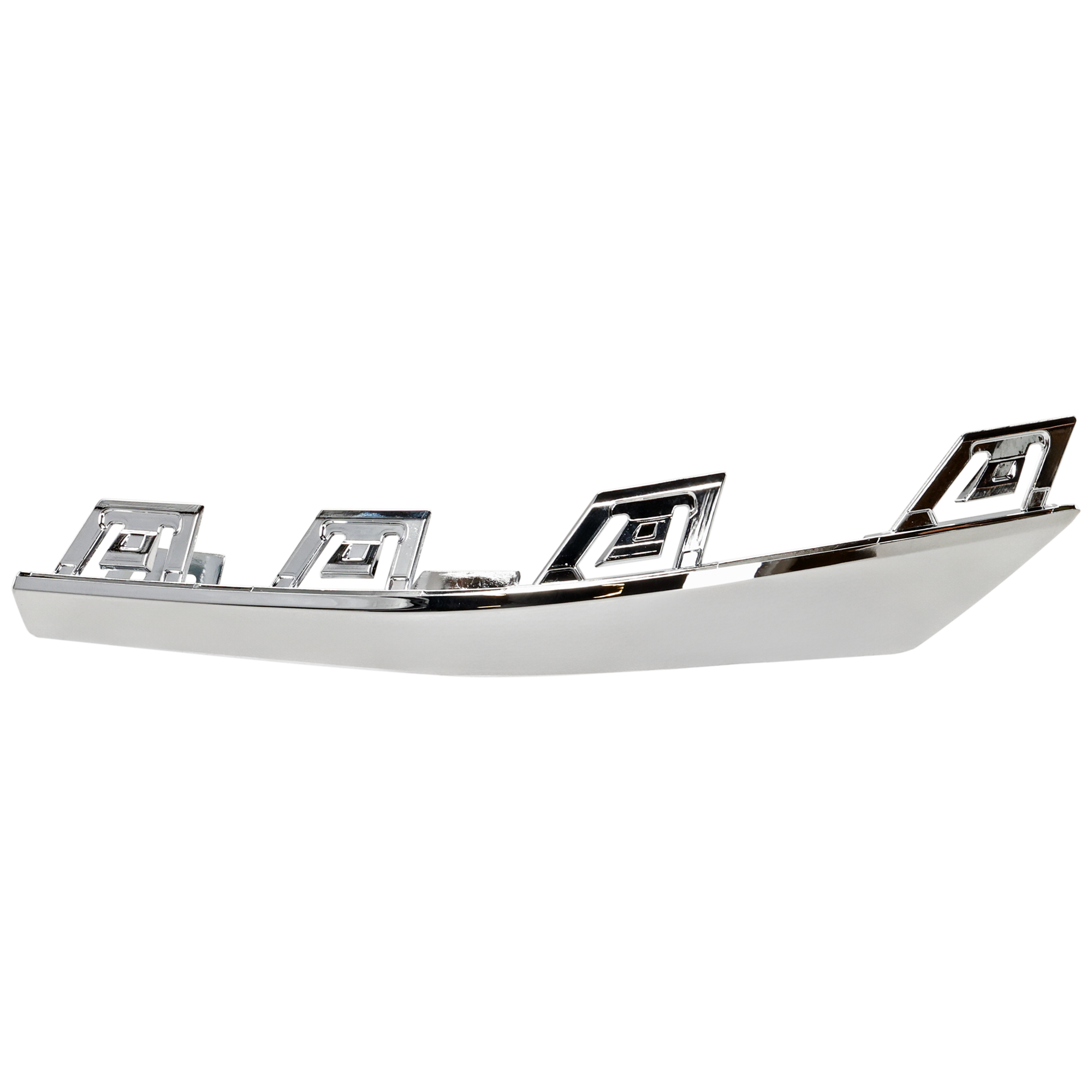 AM C300-22-25 REAR BUMPER MOLDING RH Outer Chrome w AMG Styling Package Sedan SKU RM76350071 Partslink MB1147136 OEM 2068854104