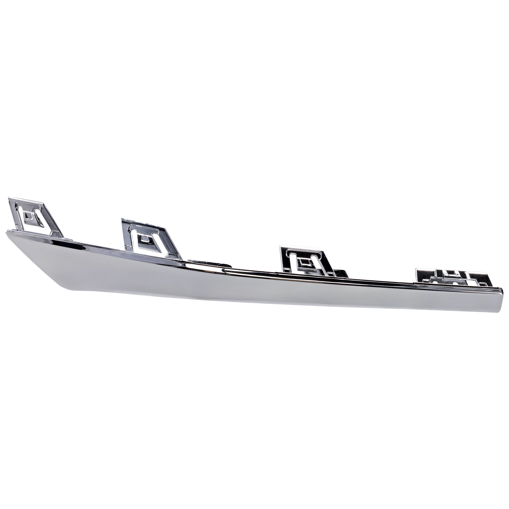 AM C300-22-25 REAR BUMPER MOLDING LH Outer Chrome w AMG Styling Package Sedan SKU RM76350072 Partslink MB1146136 OEM 2068853904
