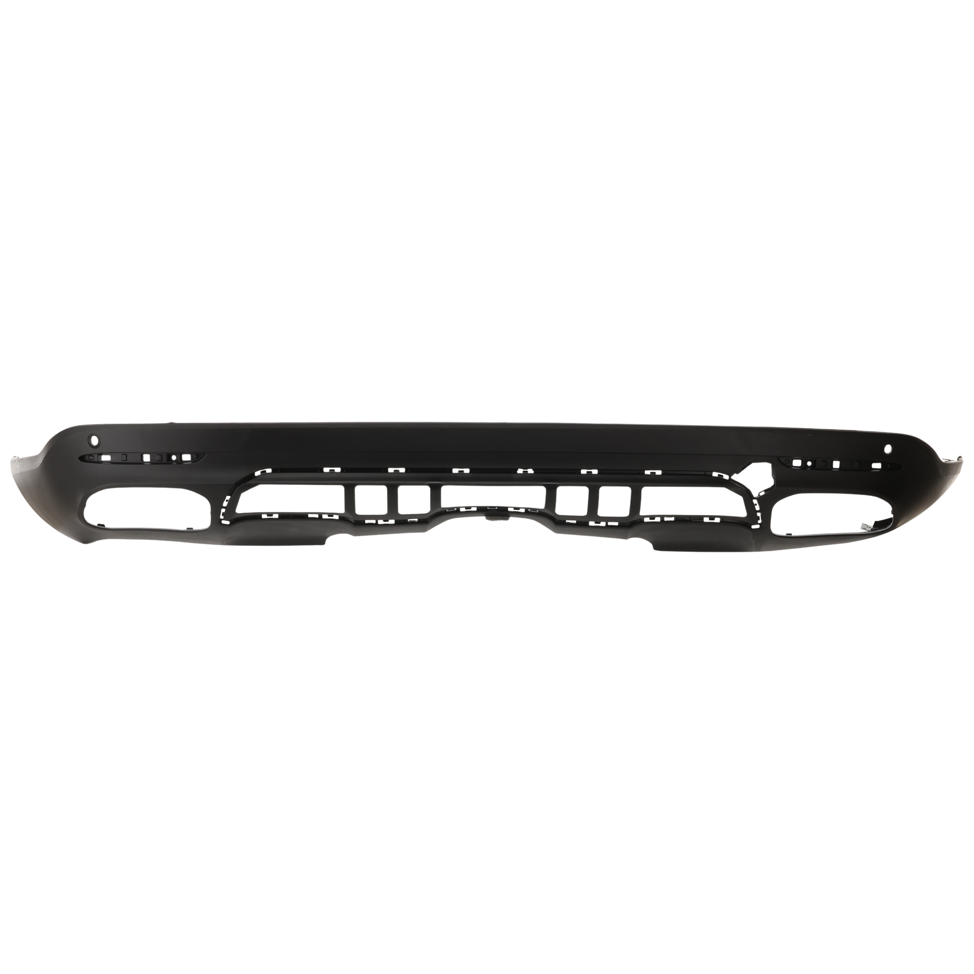 AM GLE350 GLE450-20-23 REAR LOWER VALANCE Textured Gray w o AMG Package w Active Park Assist Sensor Holes w Towing Package CAPA SKU RM76430036Q Partslink MB1195145C OEM 1678856500
