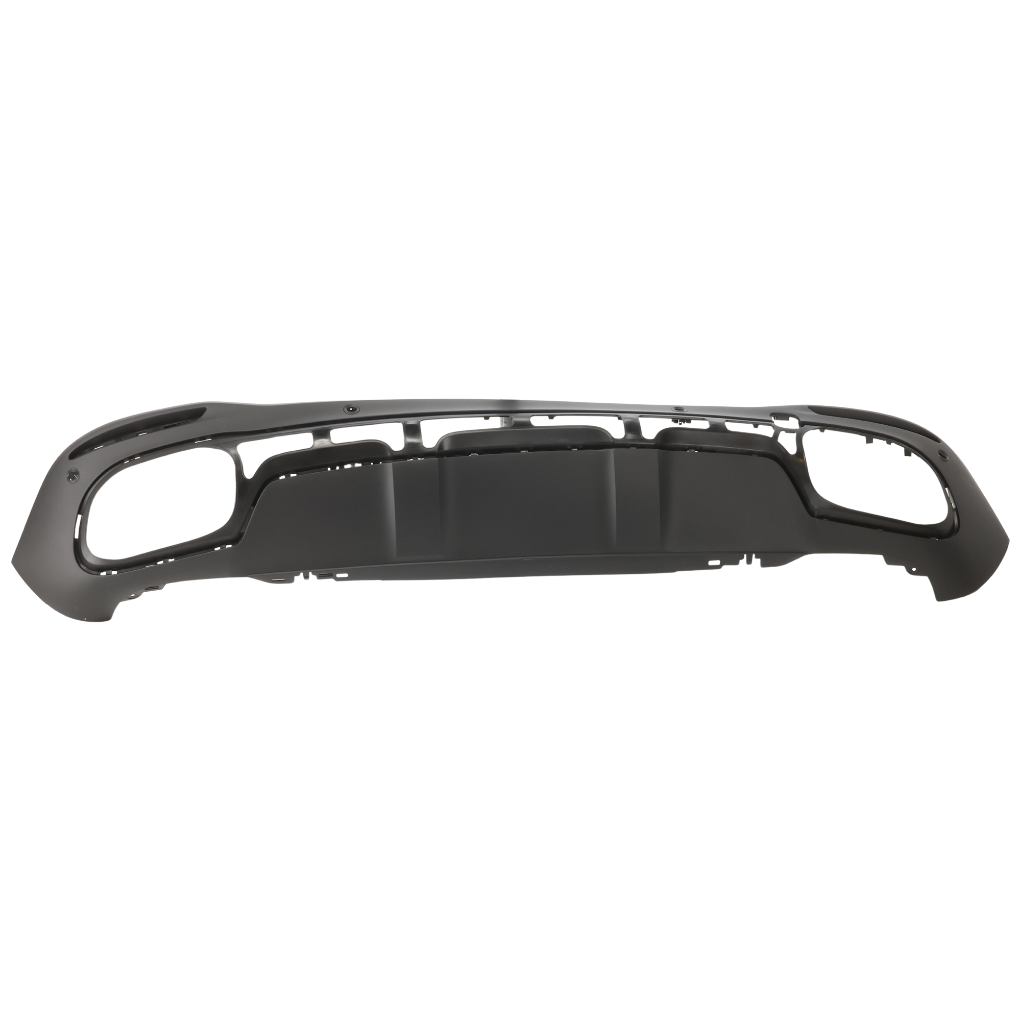 AM GLE CLASS 20-23 REAR LOWER VALANCE Textured Black w Active Park Assist Holes w o Towing Package GLE350 GLE450 GLS450 w AMG Package GLE580 Models SKU RM76430048 Partslink MB1195163 OEM 1678852205