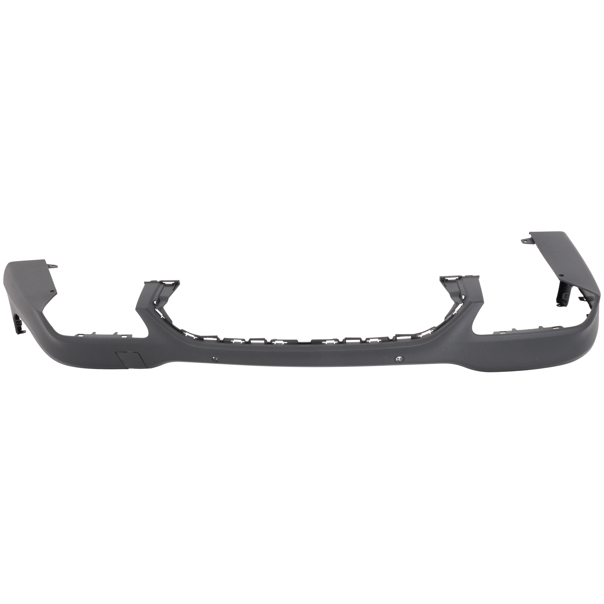 AM GLC63 AMG 18-19 REAR LOWER VALANCE Plastic Textured w Park Distance Control Sensor Holes SKU RM76430050 Partslink MB1195136 OEM 2538855002