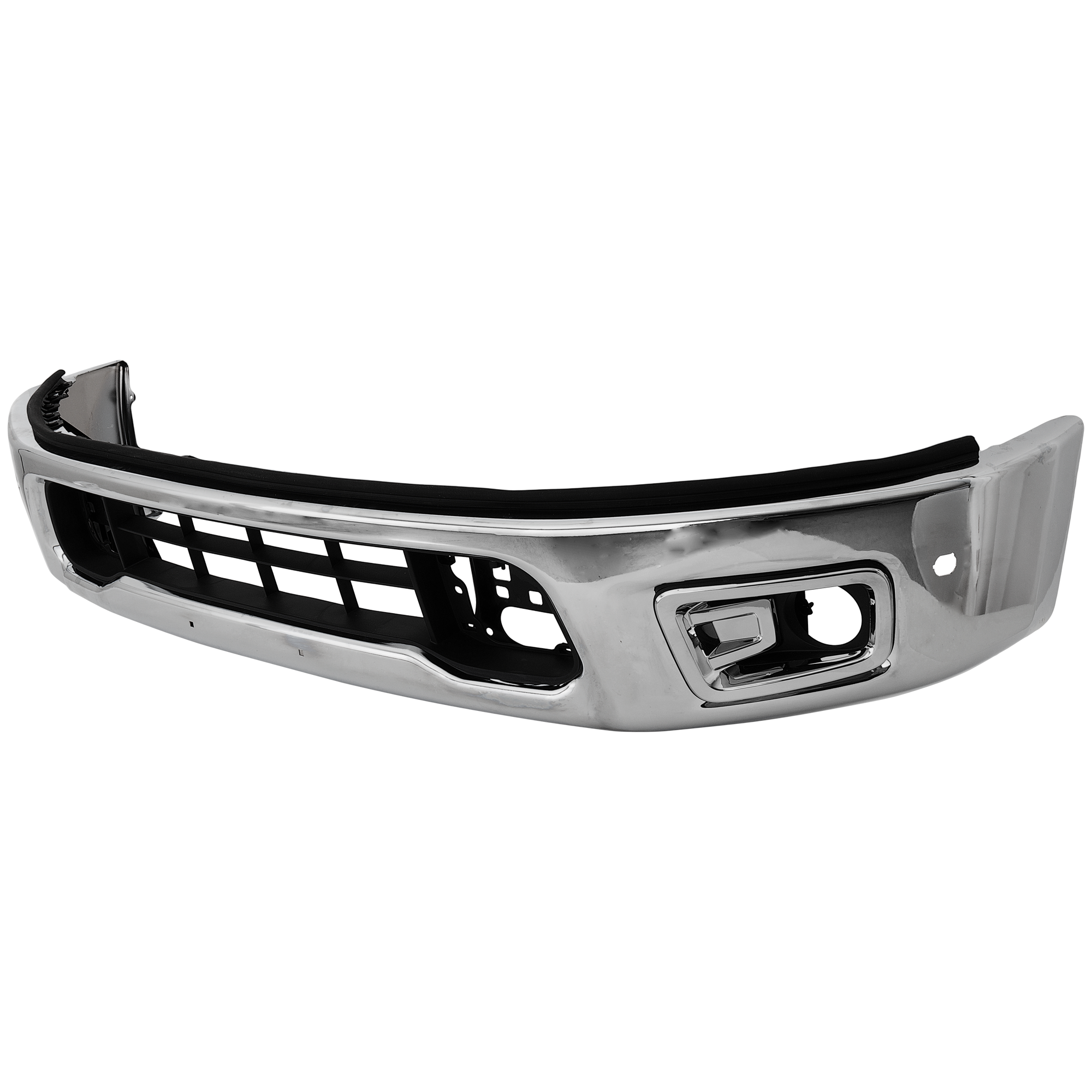 AM TITAN 17-19 FRONT BUMPER Lower Chrome w Parking Aid Sensor Holes Crew Extended Cab SKU RN01030024 Partslink NI1002154 OEM 620229FT3D