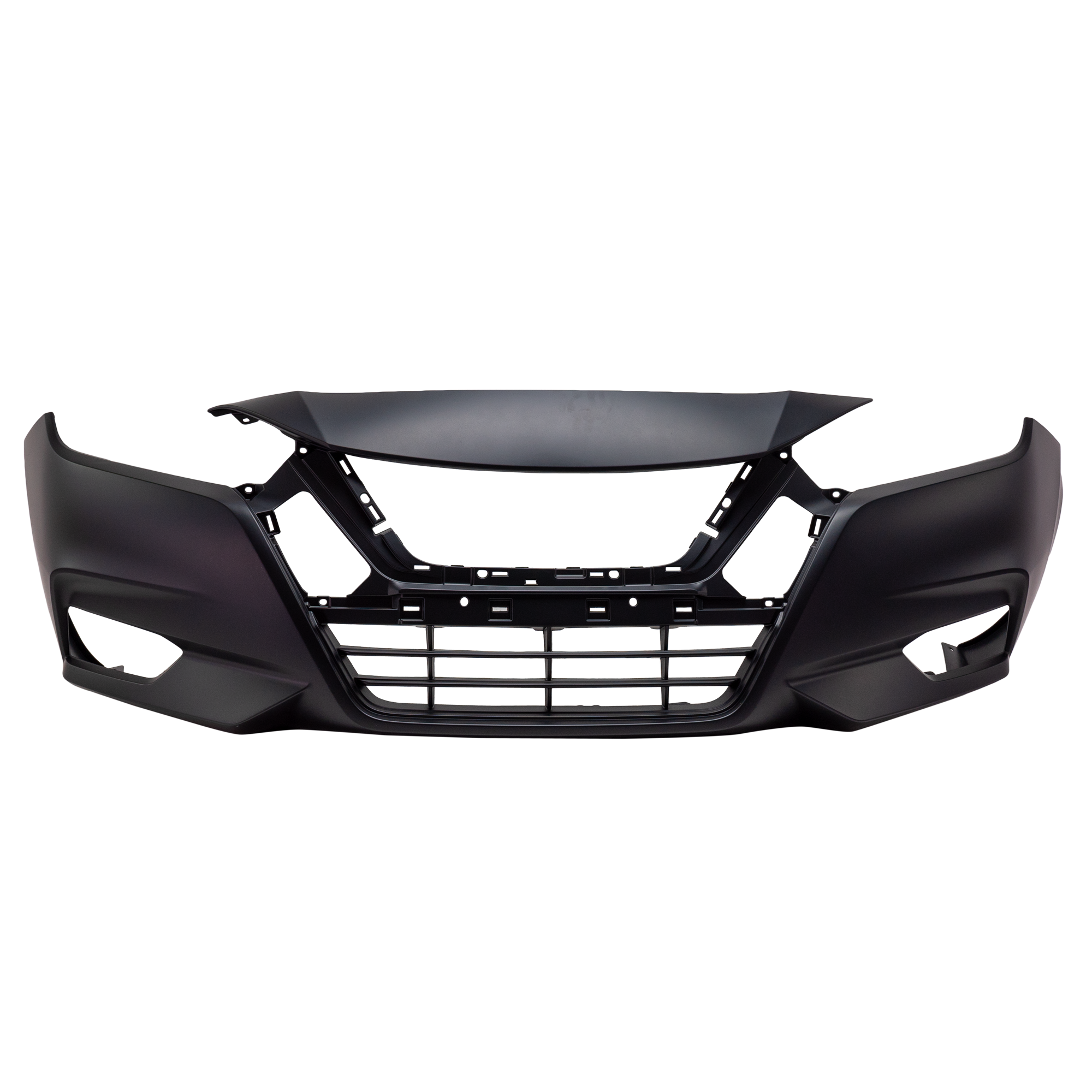 AM VERSA 20-22 FRONT BUMPER COVER Primed CAPA SKU RN01030031PQ Partslink NI1000333C OEM 620225EE0J