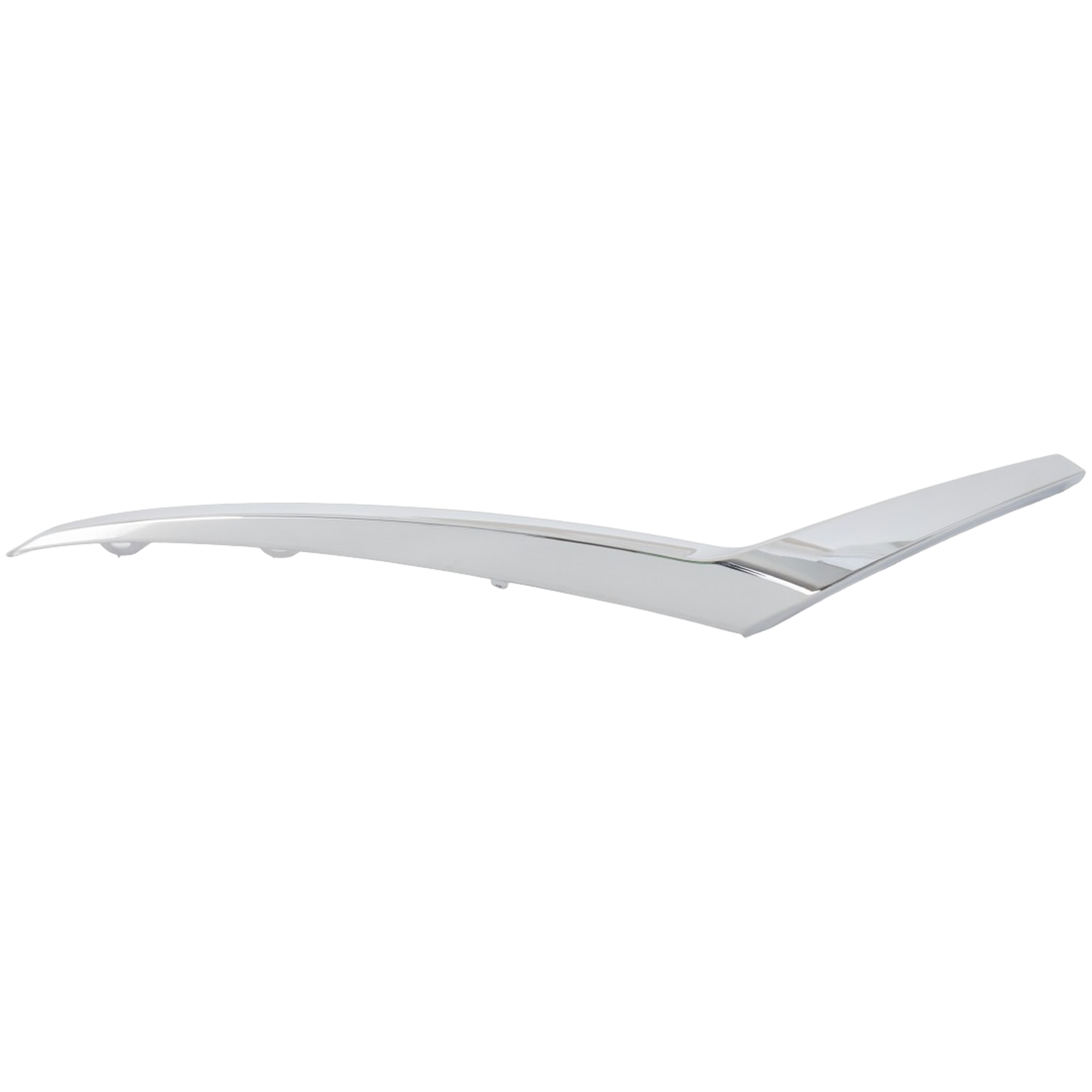 AM KICKS 21-23 FRONT BUMPER MOLDING LH Chrome S SV Models CAPA SKU RN0159004Q Partslink NI1046111C OEM 620755R00A