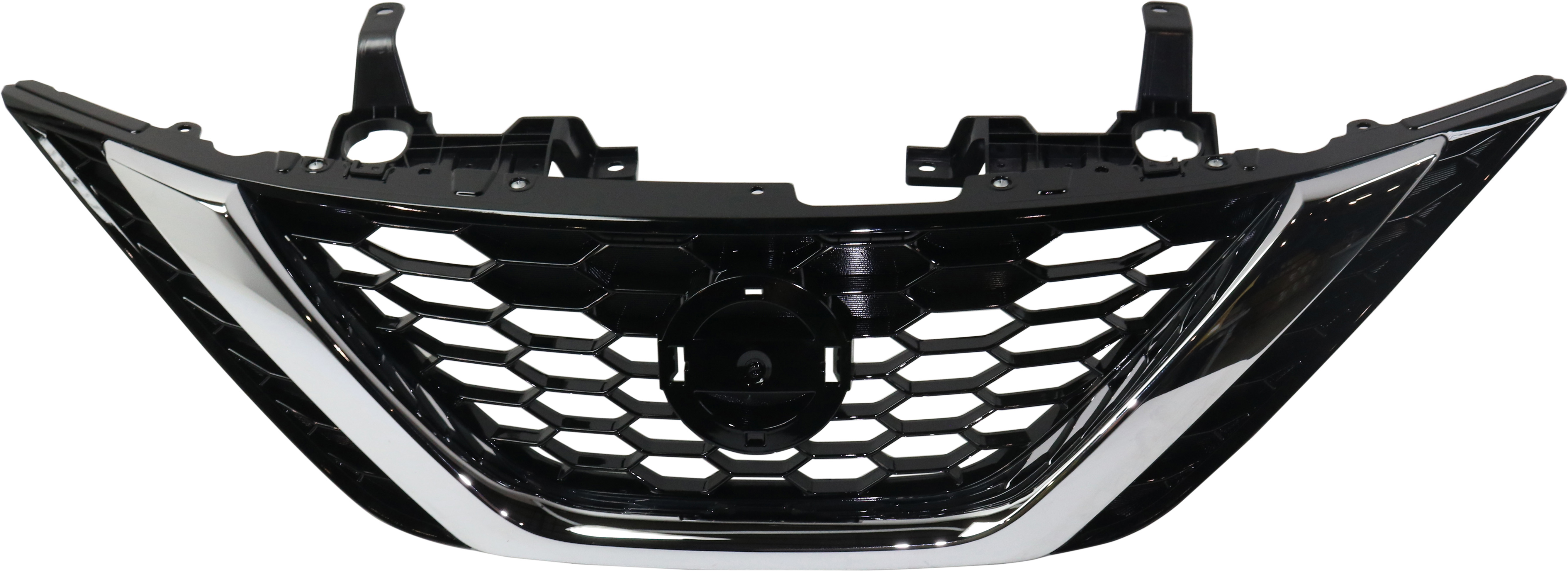 AM SENTRA 16-19 GRILLE Chrome Shell Gloss Black Insert Exc. Nismo Model 17-18 Without Midnight Special Edition Package CAPA SKU RN07010001Q Partslink NI1200279C OEM 623103YU0D 623103YU0A