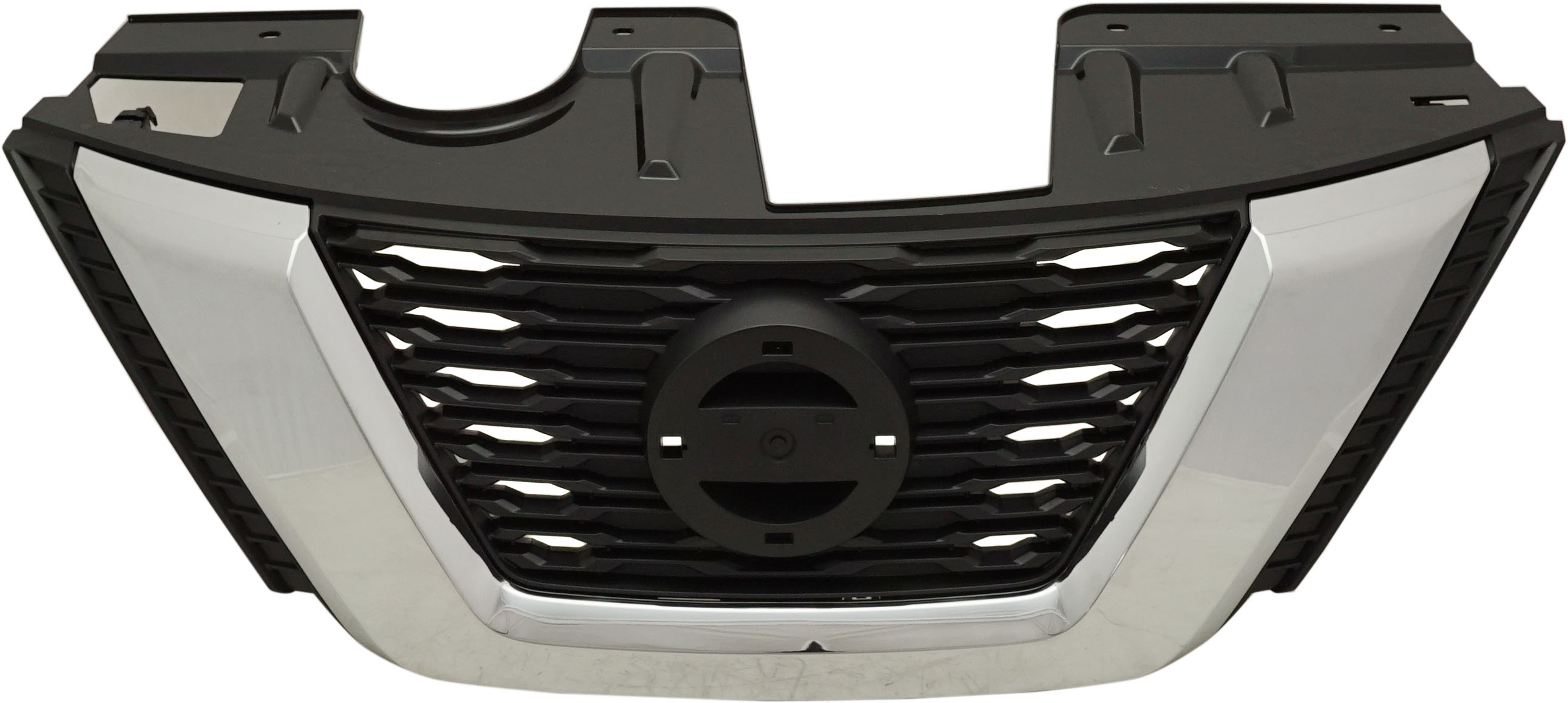 AM ROGUE 17-18 GRILLE Txtd Blk Chr Mldg S USA Korea 17 SL SV Korea Japan Built Vehicle Hybrid Models 17 w o Camera Hole SKU RN07010009 Partslink NI1200285 OEM 623106FL0A