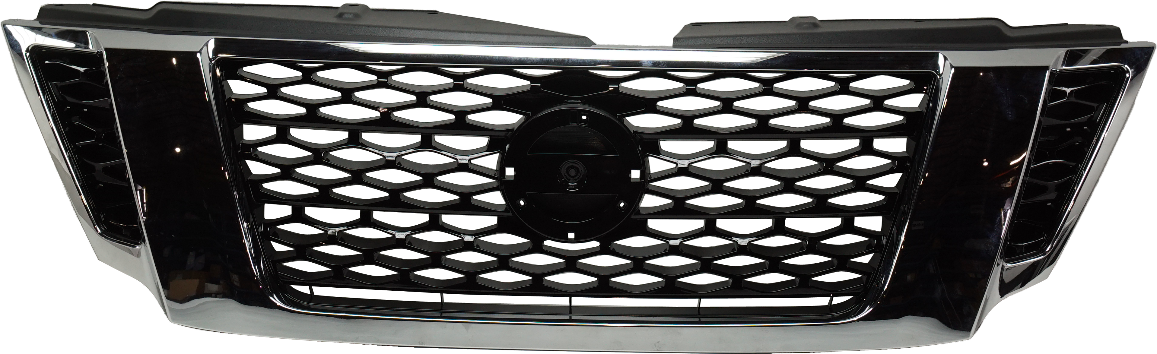 AM ARMADA 17-20 GRILLE Painted Black w Chrome Frame SV Model SKU RN07010013 Partslink NI1200286 OEM 623105ZW0A