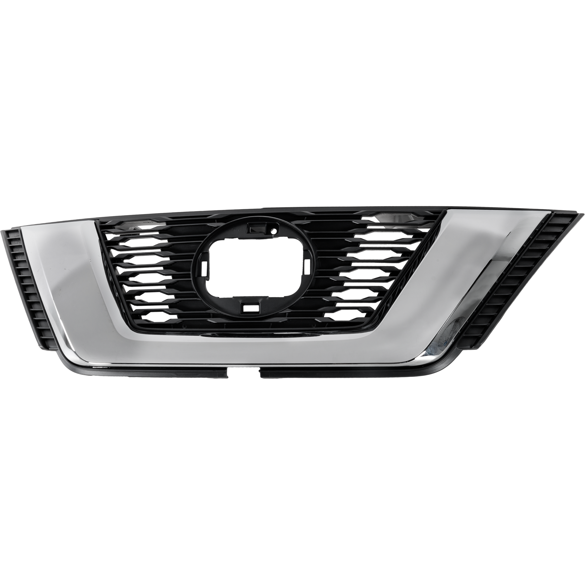 AM ROGUE 18-20 GRILLE Txtd Blk Chr Mldg SL SV w o Midnight Special Edition w Premium Pkg. Hybrid w Cam Hole Models Japan Korea USA Built Vehicle CAPA SKU RN07010016Q Partslink NI1200291C OEM 623109TG0B