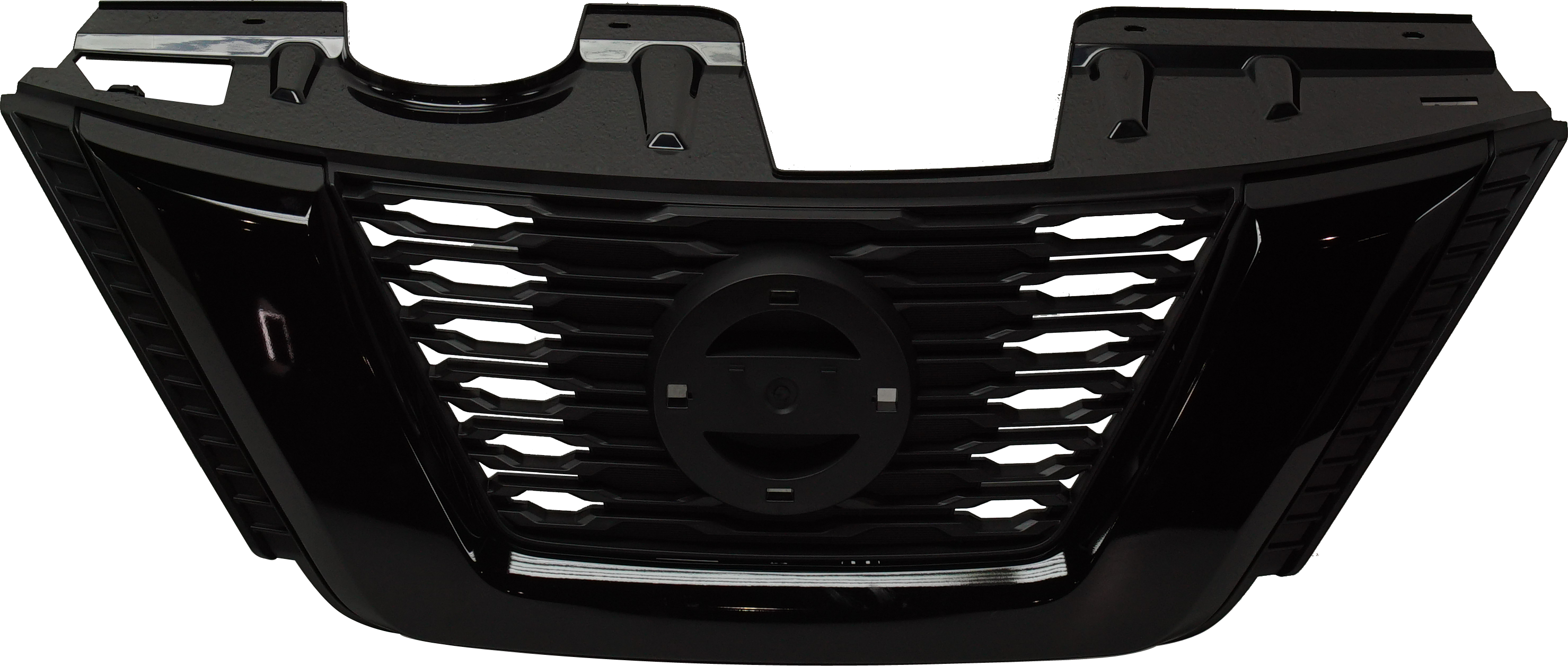 AM ROGUE 17-17 GRILLE Textured Black SV Model USA Built Vehicle w Midnight Special Edition Pkg SKU RN07010018 Partslink NI1200303 OEM 623106FL0D