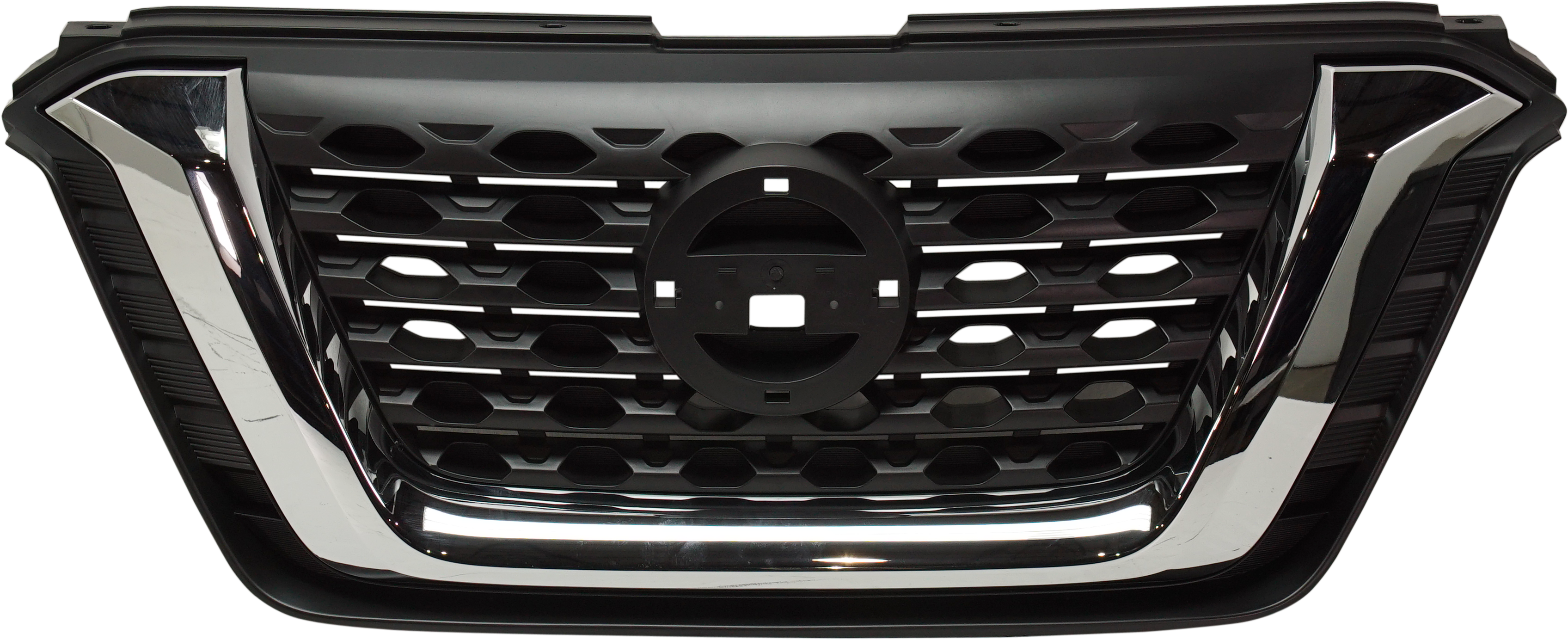 AM KICKS 19-20 GRILLE Textured Black w Chrome Molding S SV Models SKU RN07010020 Partslink NI1200301 OEM 623105RB0A
