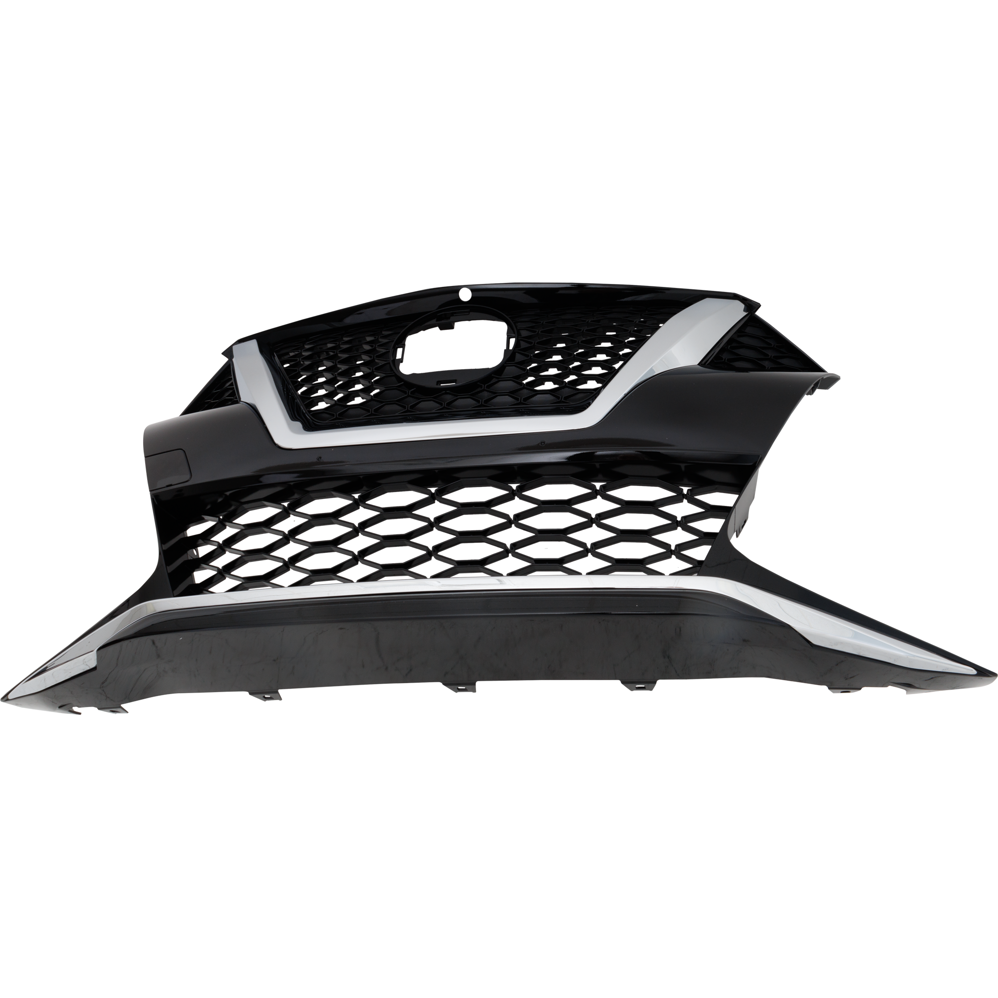 AM MAXIMA 19-23 GRILLE Painted Black w Chrome Moulding Platinum SR w Premium Pkg Models CAPA SKU RN07010033Q Partslink NI1200299C OEM 623109DJ0C