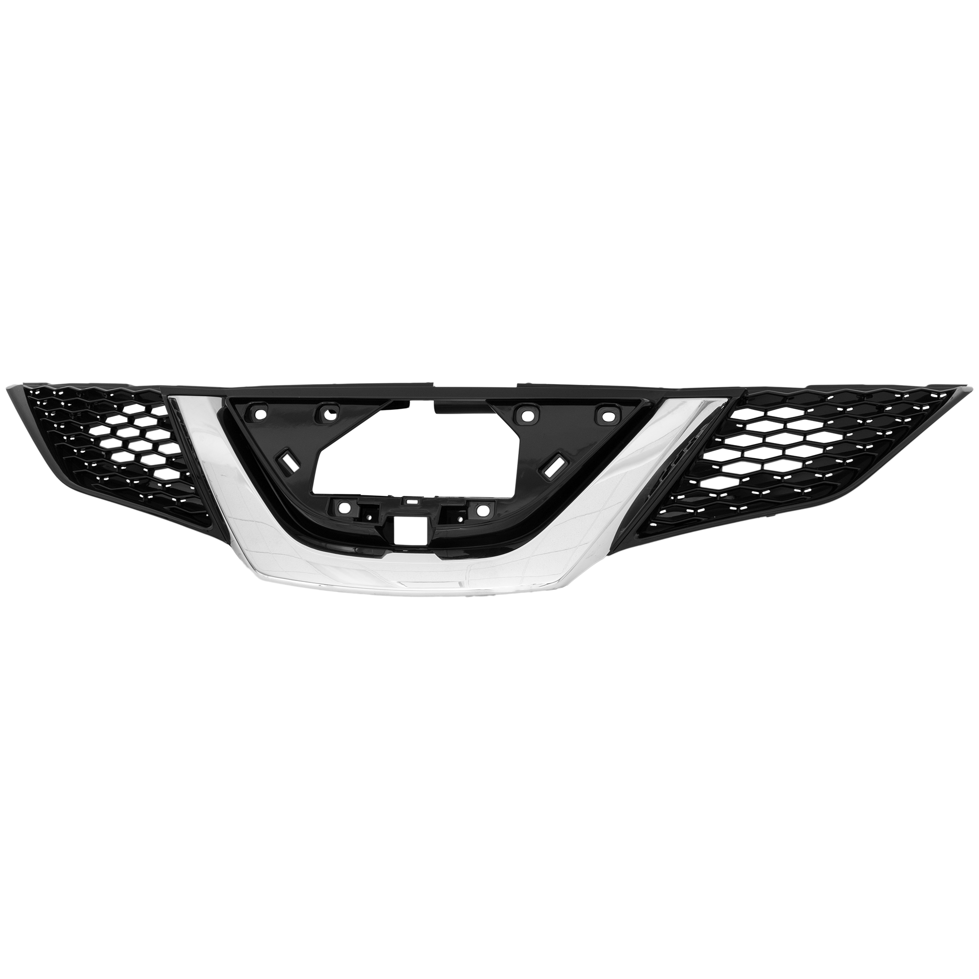 AM ROUGE SPORT 18-19 GRILLE Painted Black Shell and Insert w Chrome Molding w Intelligent Cruise Control SKU RN07010037 Partslink NI1200313 OEM 623106MG5B