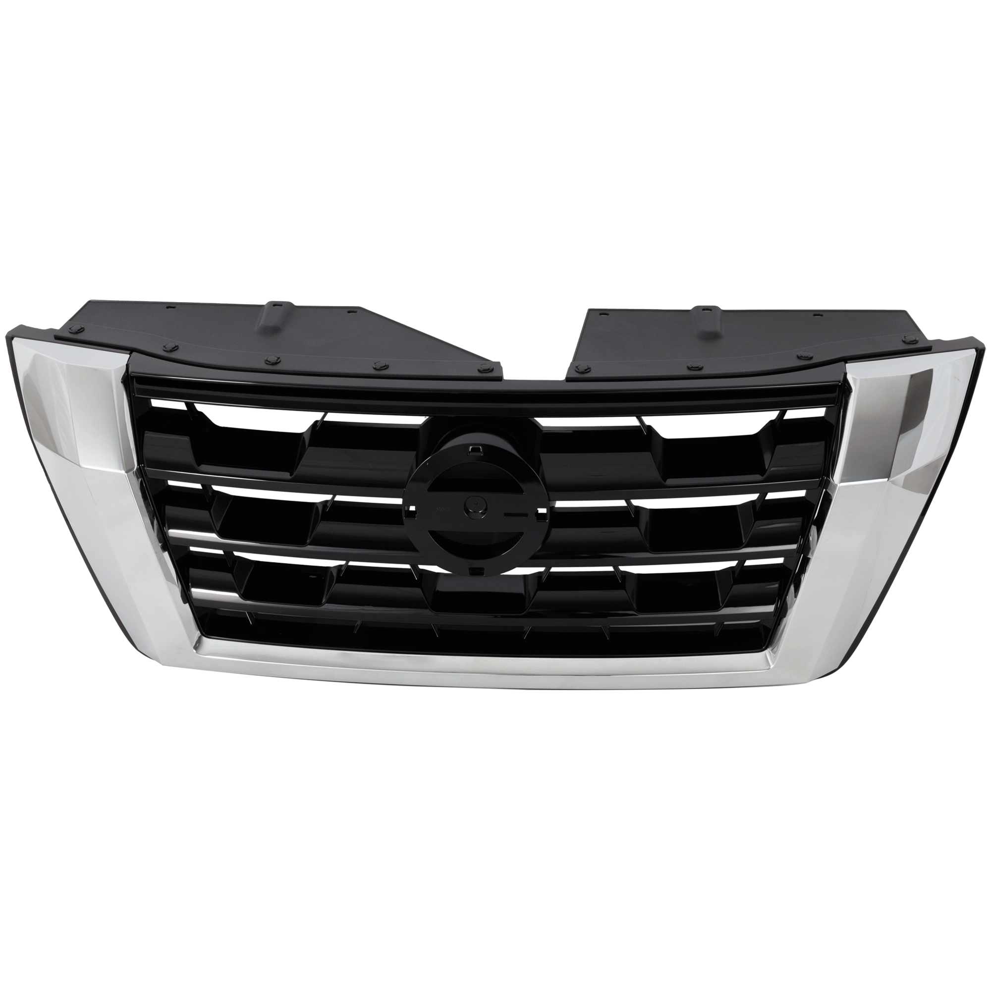 AM ARMADA 21-24 GRILLE Painted Black Shell and Insert w Chrome Molding S SV Models SKU RN07010047 Partslink NI1200326 OEM 623106JL0A