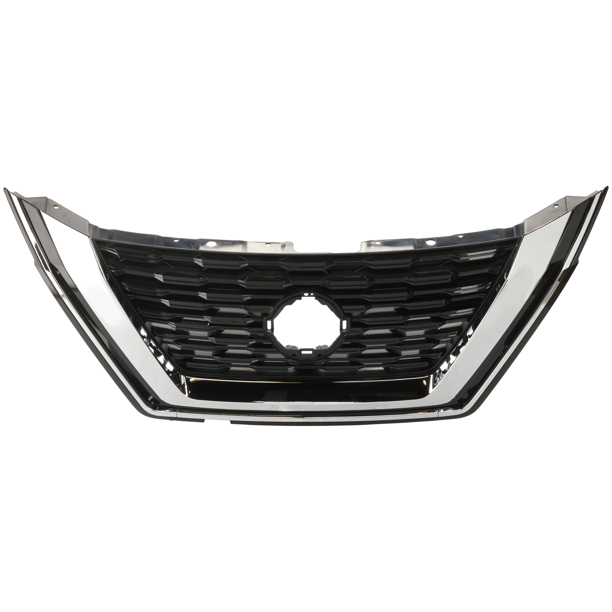AM ROGUE 21-23 GRILLE Black Shell and Insert w Chrome Molding S 2023 SV Models USA Built Vehicle CAPA SKU RN07010061Q Partslink NI1200322C OEM 623106RR0A