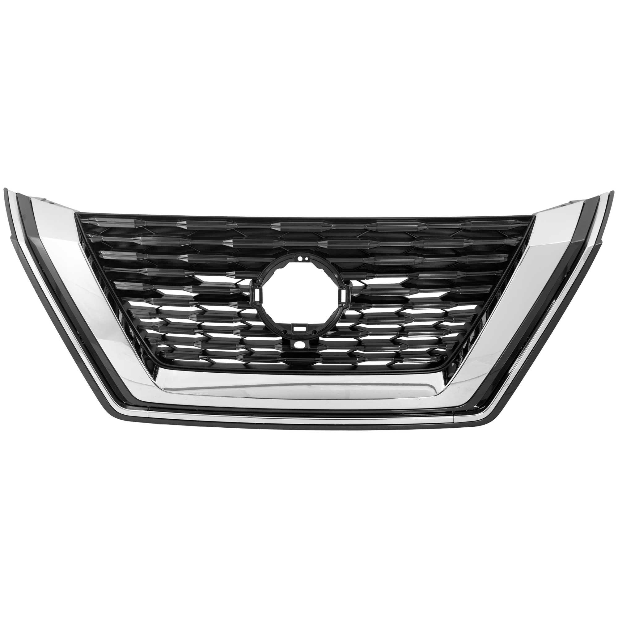 AM ROGUE 21-23 GRILLE Black Shell and Insert w Chrome Molding SL 21-22 SV Models USA Built Vehicle CAPA SKU RN07010062Q Partslink NI1200323C OEM 623106RR0B