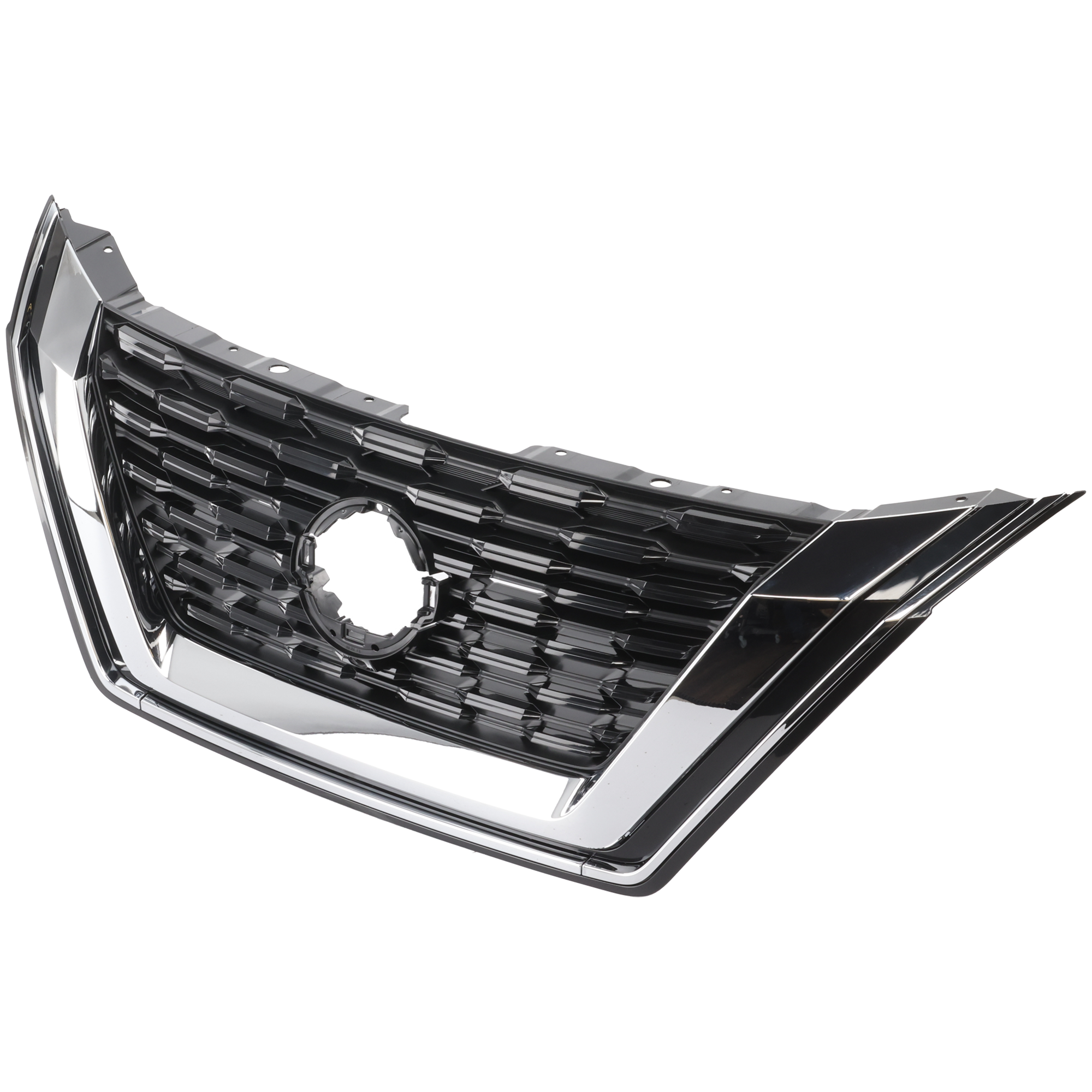 AM ROGUE 21-23 GRILLE Black Shell and Insert w Chrome Molding Platinum SL SV w o Midnight Special Edition Package Models Japan Built SKU RN07010067 Partslink NI1200330 OEM 623106RA0B