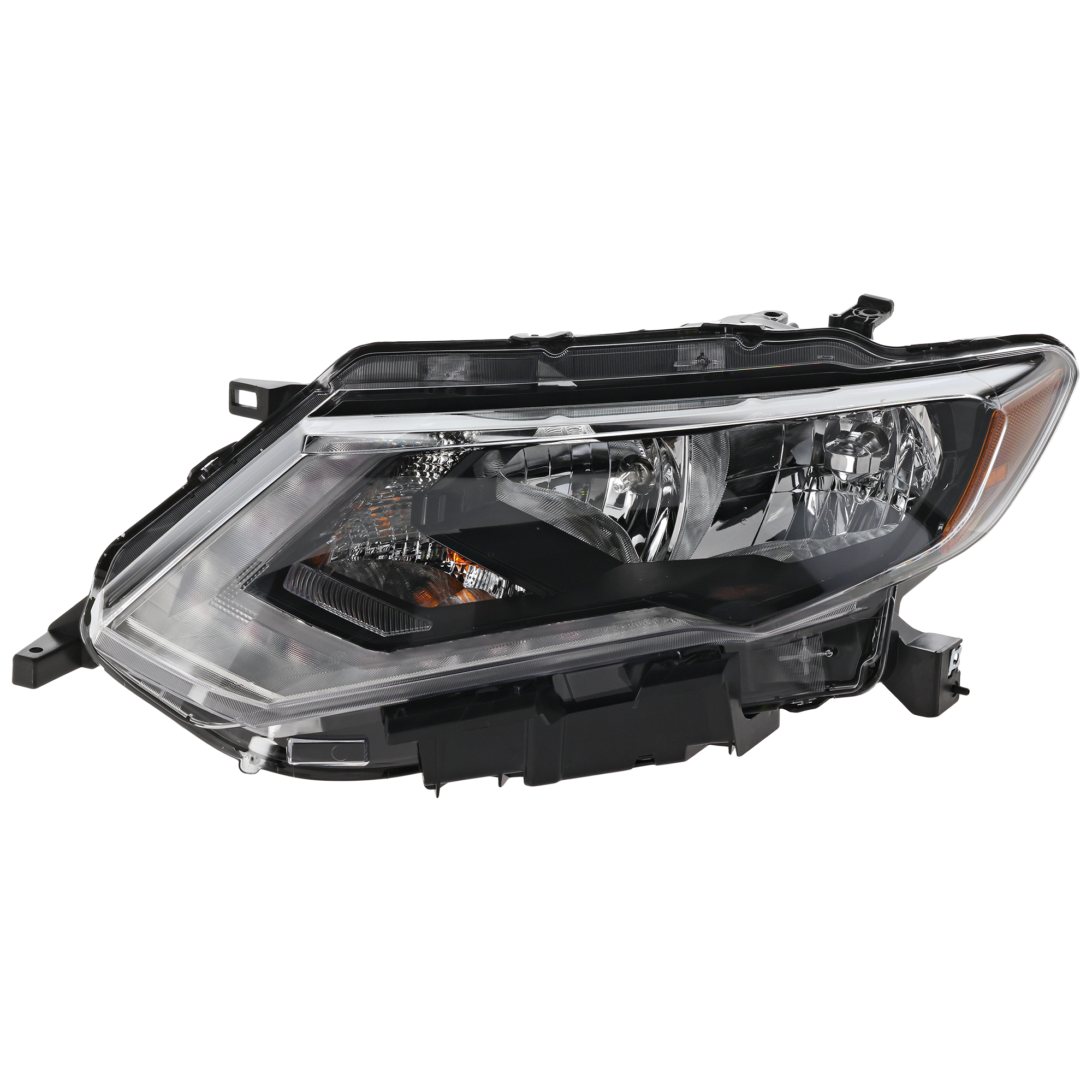 AM ROGUE 17-20 HEAD LAMP LH Assembly Halogen USA Built Vehicle S SL SV SV Hybrid Models CAPA SKU RN10010010Q Partslink NI2502254C OEM 260606FL0A