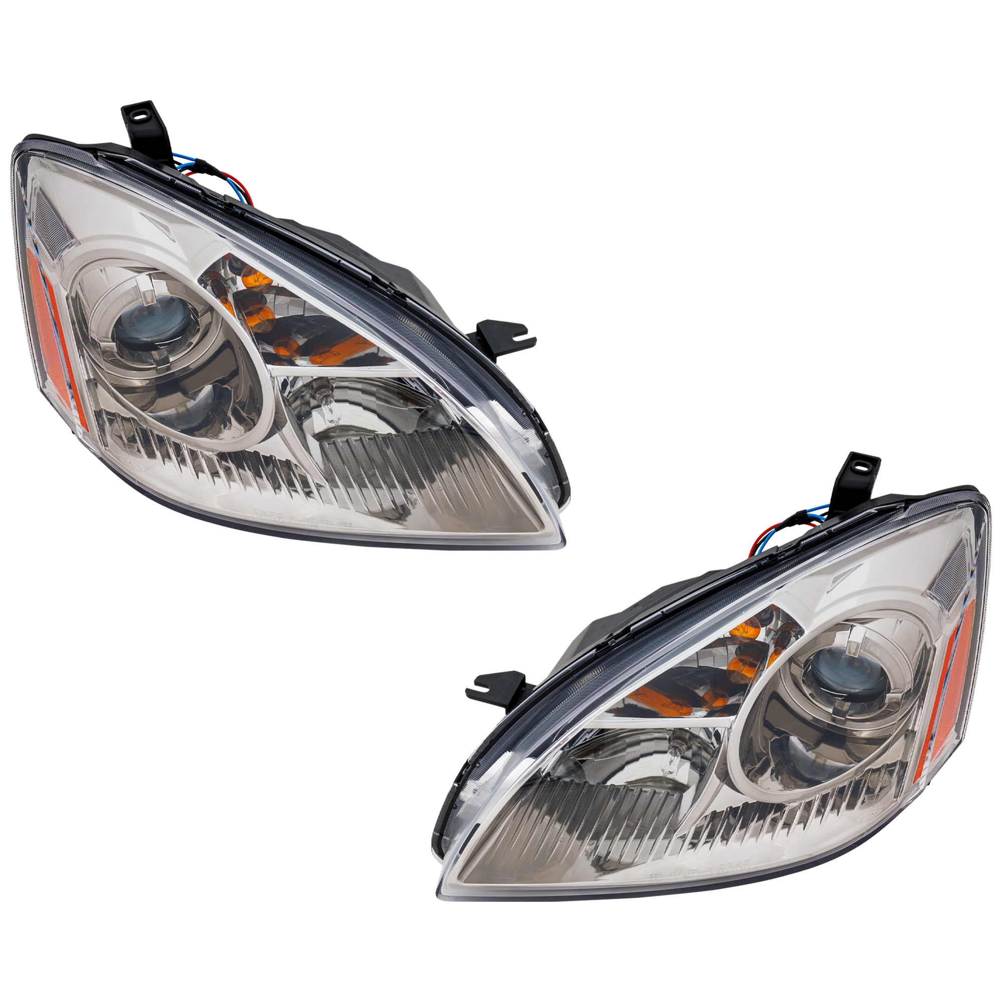 AM ALTIMA 02-04 HEAD LAMP RH AND LH Assembly Halogen Projector Type SKU RN10010048 Partslink NI2505112 OEM 260103Z626 PFM 260603Z626 PFM