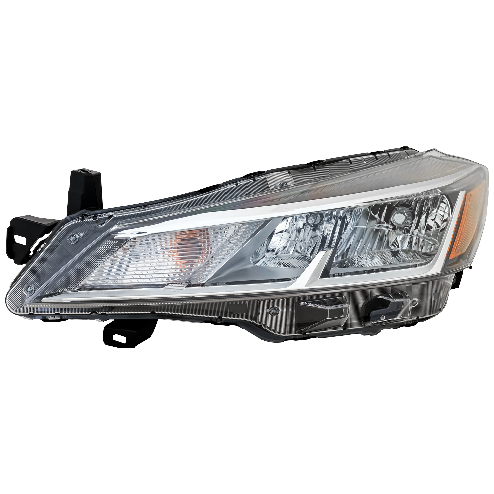 AM KICKS 21-23 HEAD LAMP LH Assembly Halogen S SV Models CAPA SKU RN10010120AQ Partslink NI2502283C OEM 260605R00A