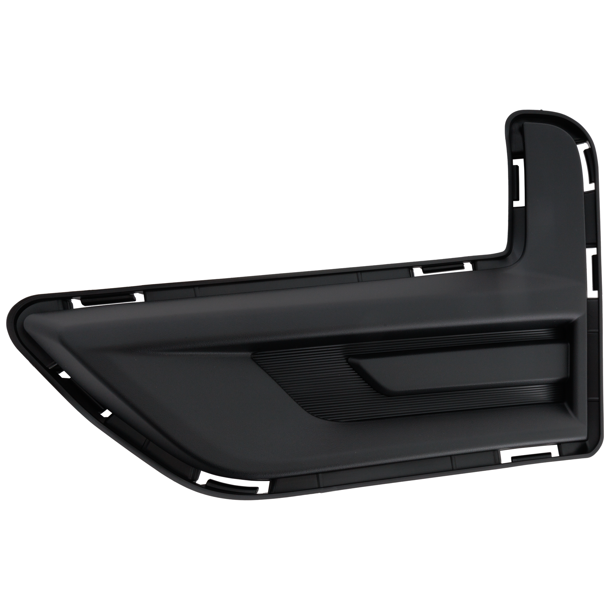 AM ROGUE 17-20 FOG LAMP COVER LH Textured Black Korea Built Vehicle Exc. Hybrid Models SKU RN10770032 Partslink NI1038186 OEM 622575HK0A