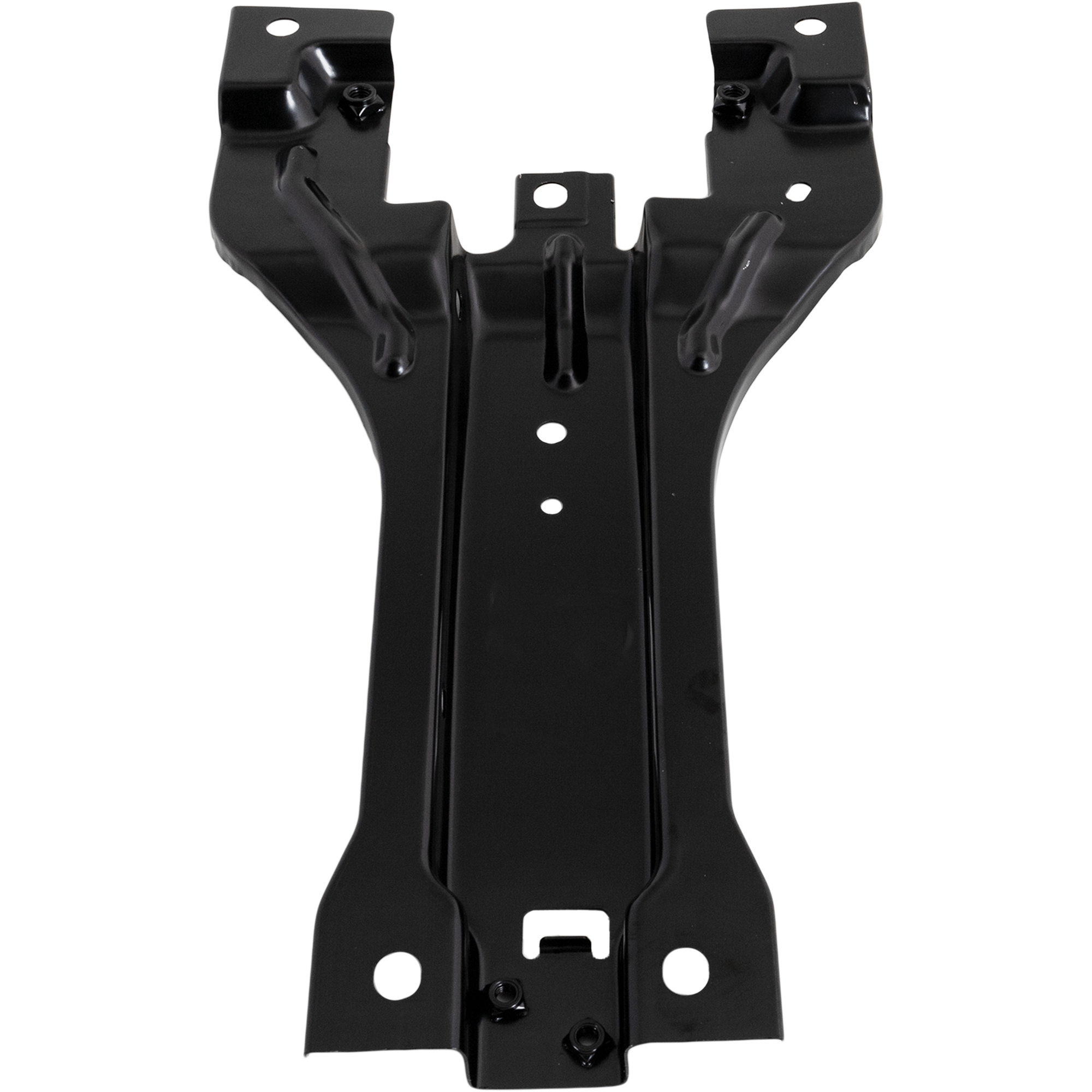AM TITAN 18-23 RADIATOR SUPPORT CENTER Hood Latch Support Black Steel SKU RN13230007 Partslink NI1233104 OEM F2550EZ3MA