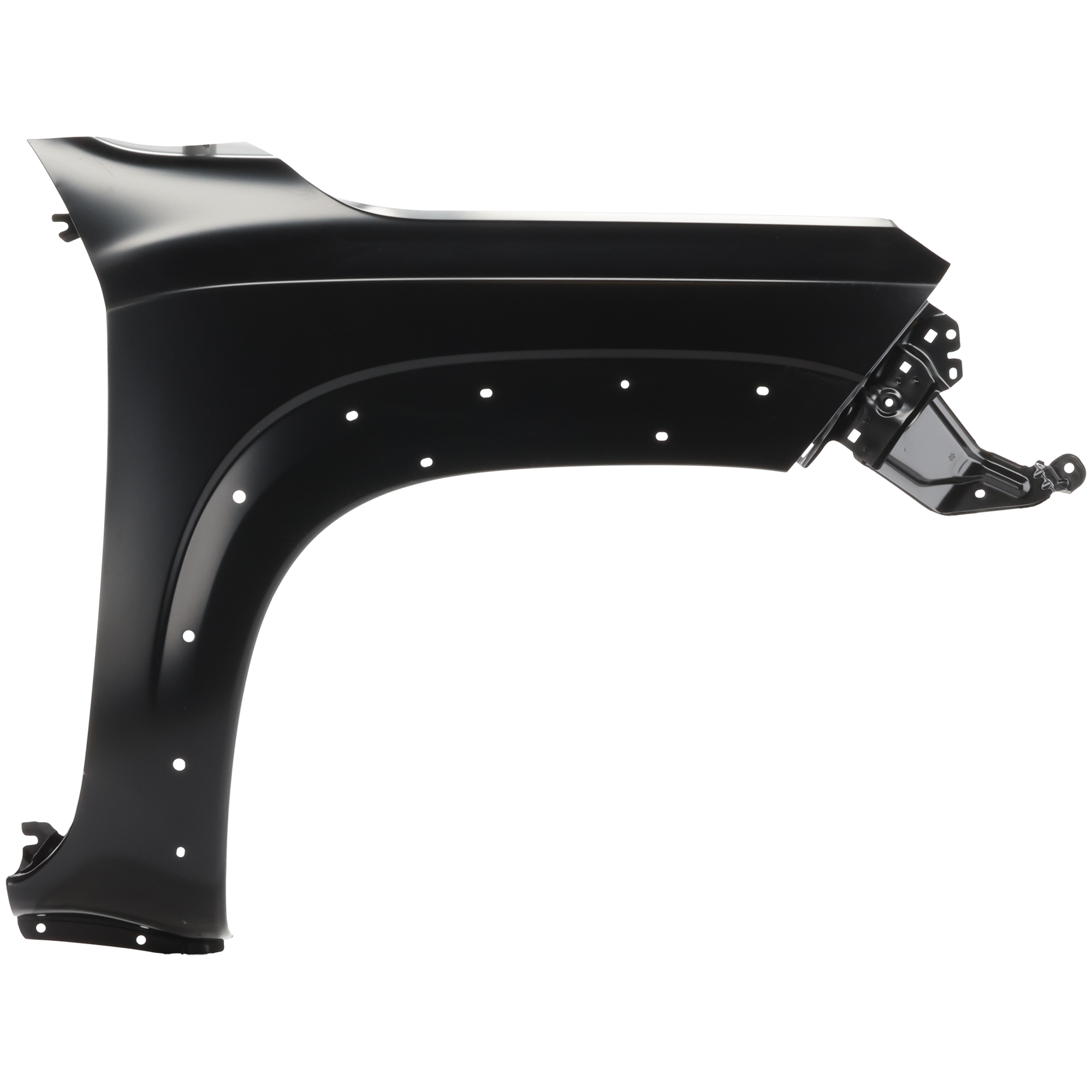 AM FRONTIER 22-22 FRONT FENDER RH Primed Pro X Pro 4X Model Crew Cab w Wheel Molding Hole CAPA SKU RN22010051Q Partslink NI1241247C OEM 631009BU1A 631009BU1B