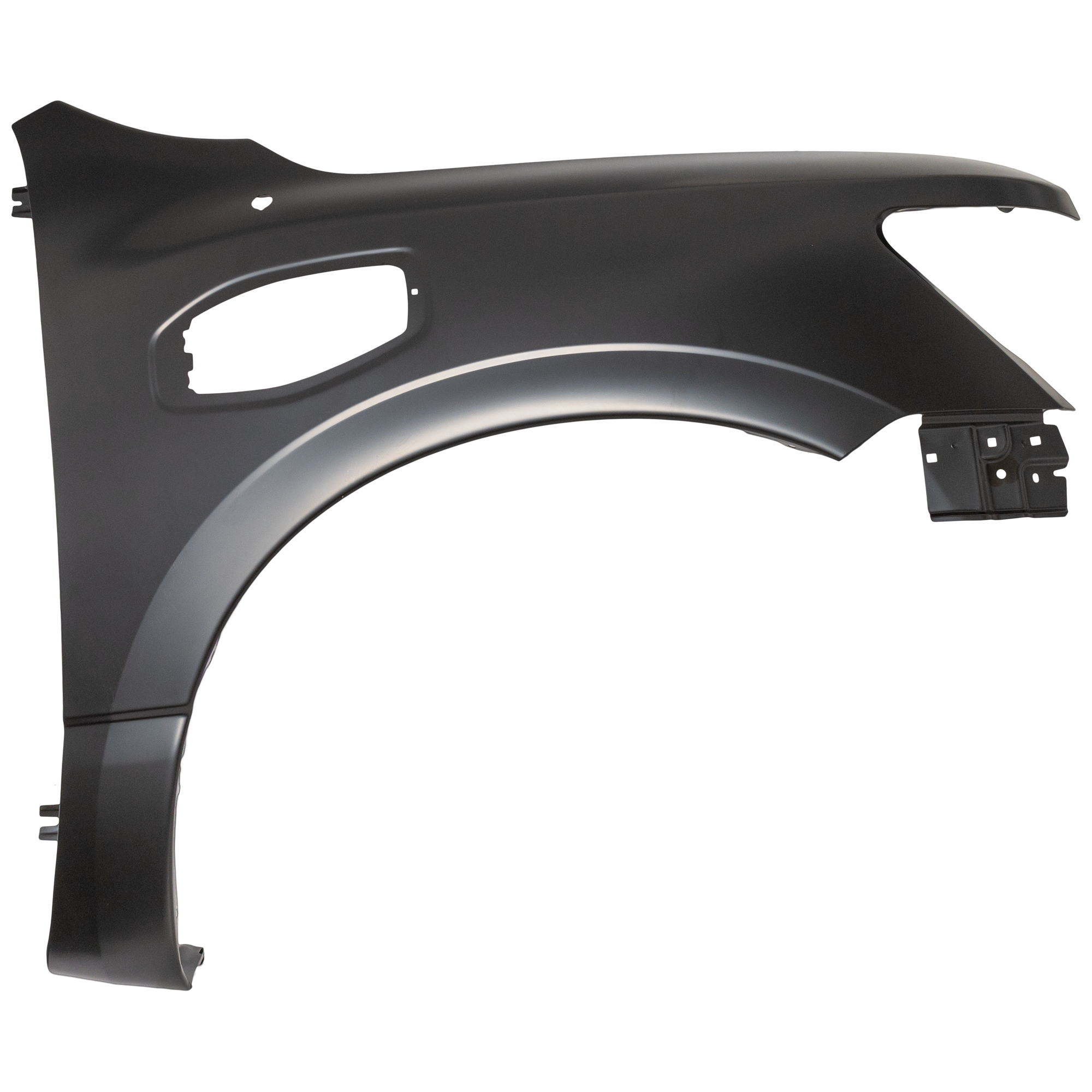 AM TITAN 17-17 FRONT FENDER RH Textured Black w o Fender Flare Holes SL SV Models All Cab Type SKU RN22010055 Partslink NI1241231 OEM 63100EZ40A