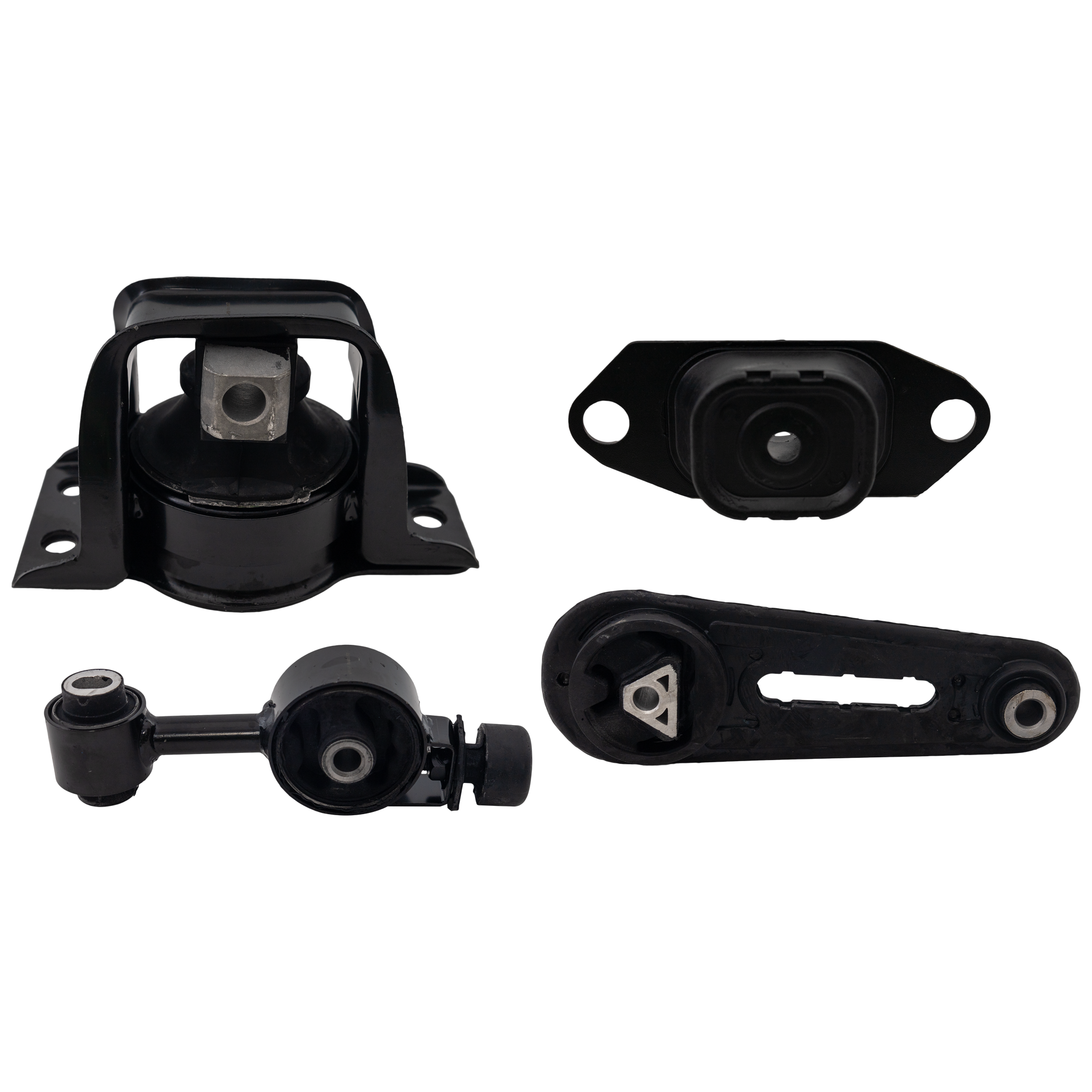 AM CUBE 09-14 VERSA 07-12 ENGINE MOUNT KIT 1.8L Eng. includes Motor Mount Front RH Torque Strut Mount Front Rear and Transmission Mount Manual Automatic CVT Transmission SKU RN31150023 OEM 11220EL50A 11360EL00A 11350EL0
