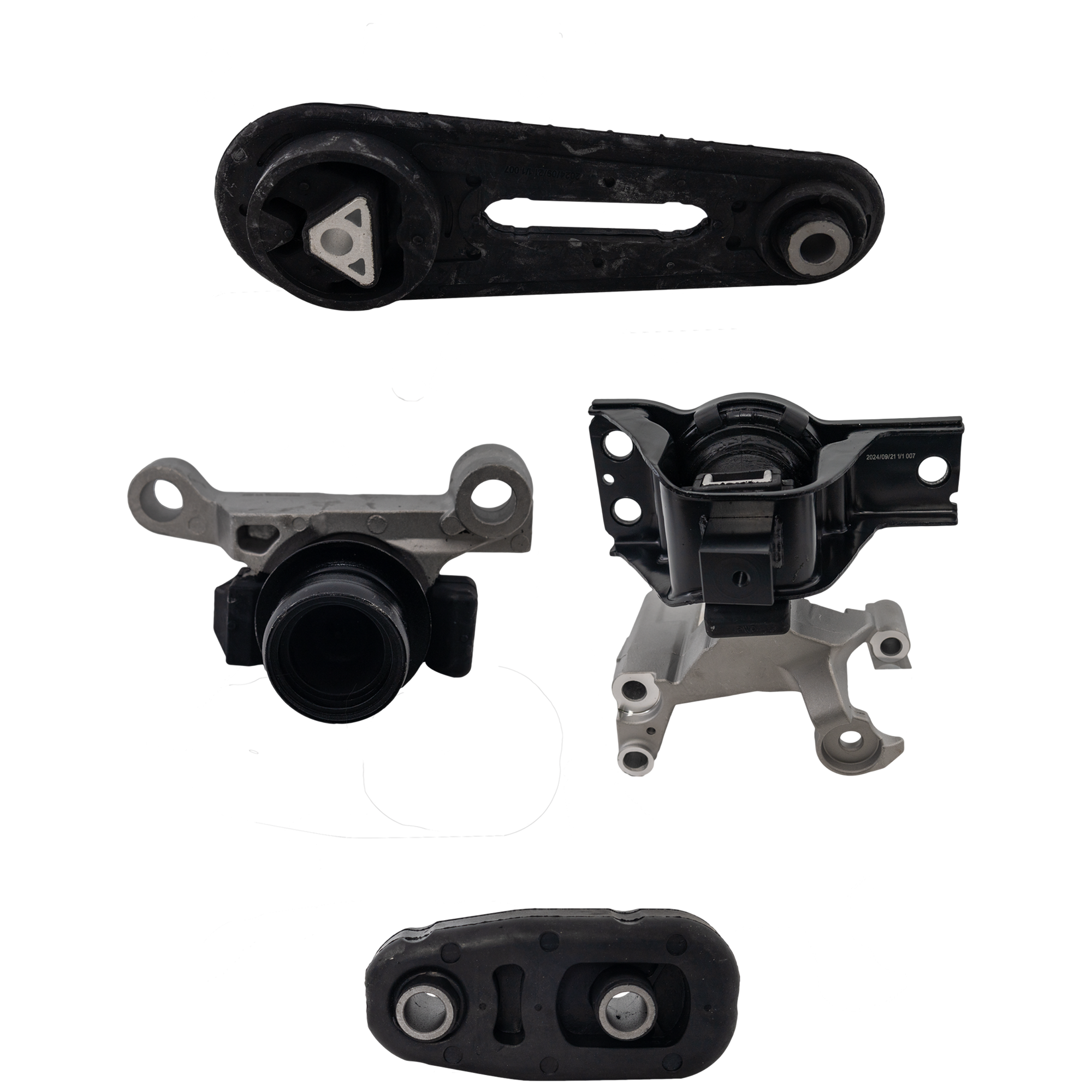 AM SENTRA 07-12 ENGINE MOUNT KIT 2.0L Eng. includes Motor Mount Front and Torque Strut Mount Front Rear and Transmission Mount Manual Automatic CVT Transmission SKU RN31150025 OEM 11360EL00A 11380ET000-11210ET0