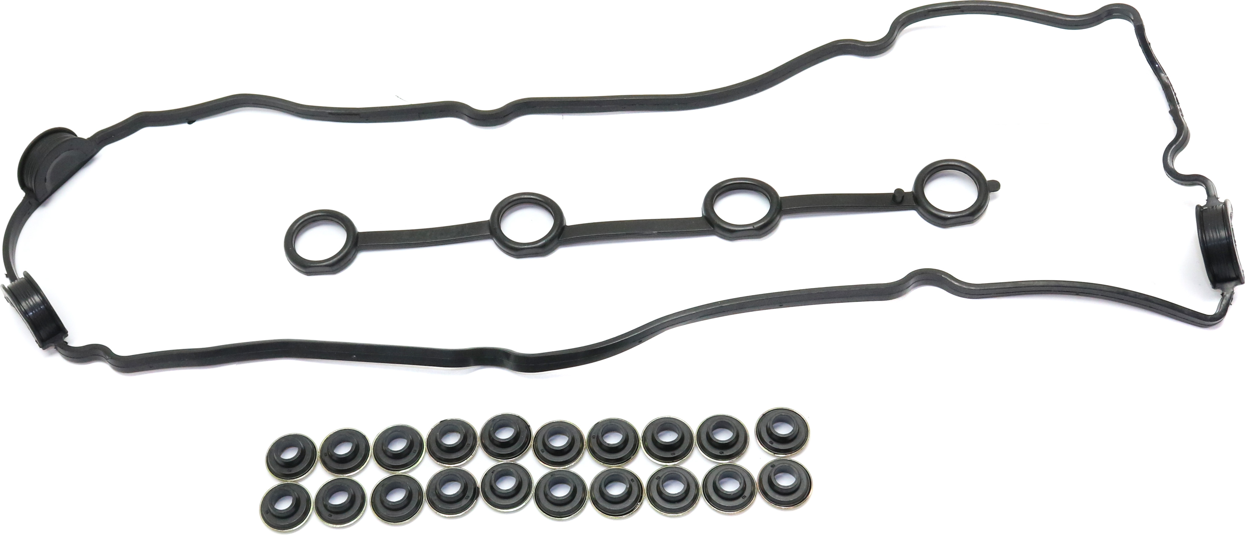 AM ALTIMA 93-01 VALVE COVER GASKET 4 Cyl 2.4L eng. with Seals and Grommets SKU RN31290001 OEM 19713-19862-0361490-0361515-03