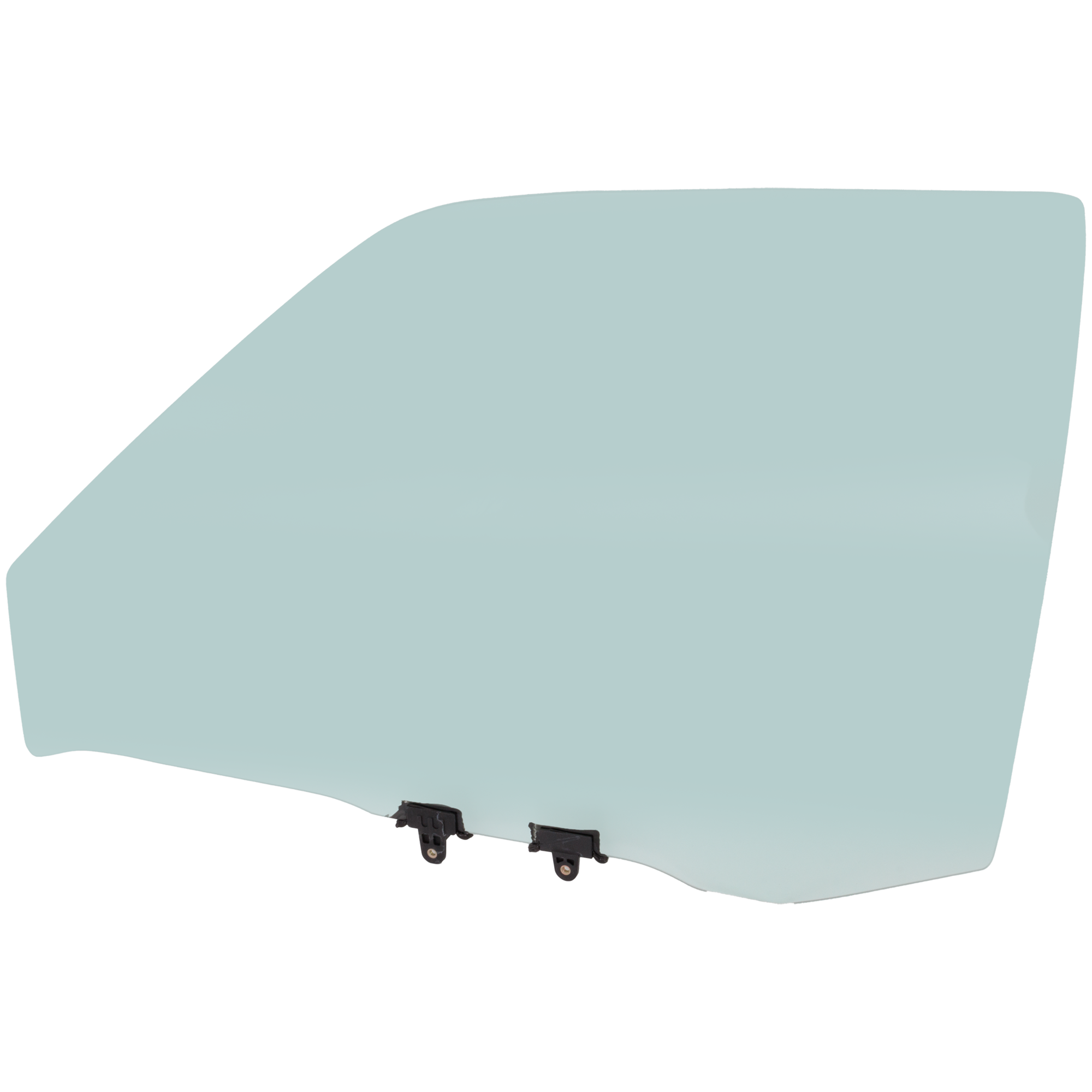 AM NISSAN FRONTIER 98-01 XTERRA 00-01 FRONT DOOR GLASS LH Green Tint w Clip SKU RN48010006 OEM 803019Z400