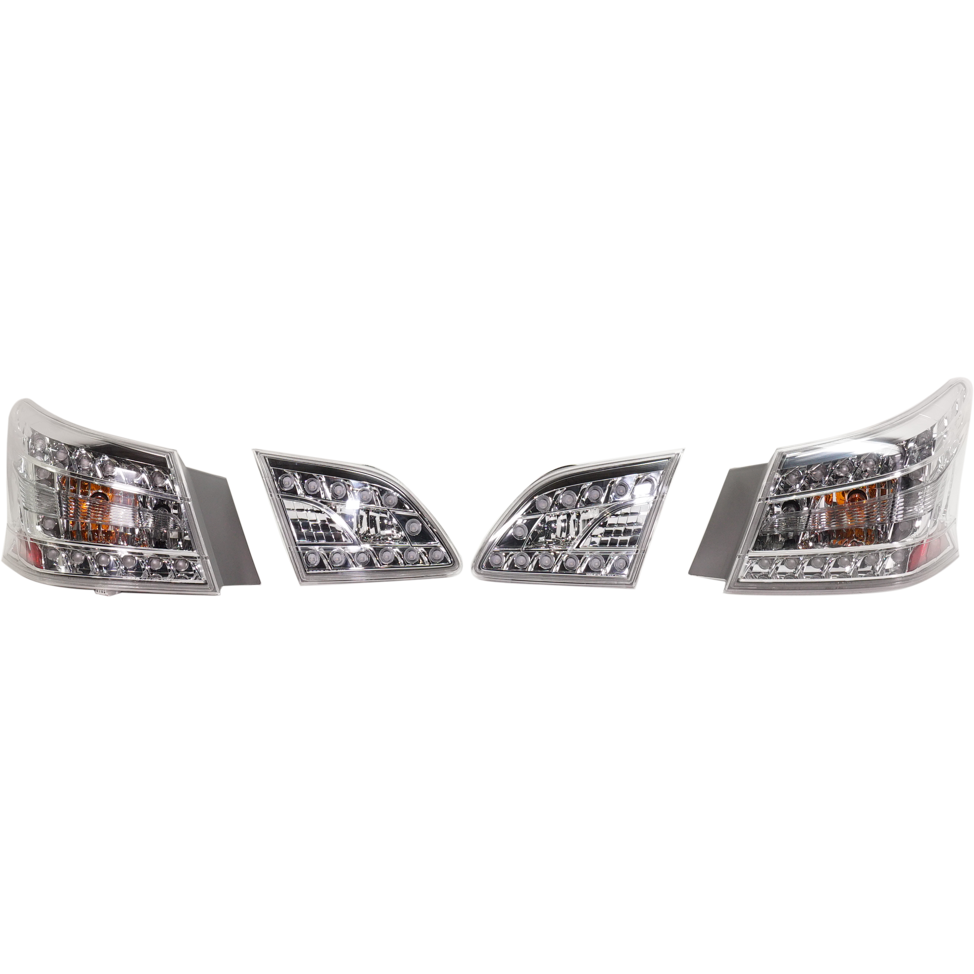 AM SENTRA 13-15 TAIL LAMP RH AND LH Inner and Outer Assembly LED Clear Lens 4 Piece SKU RN73010035 Partslink NI2811159 OEM 265503SG0A 265553SG0A 265503SH