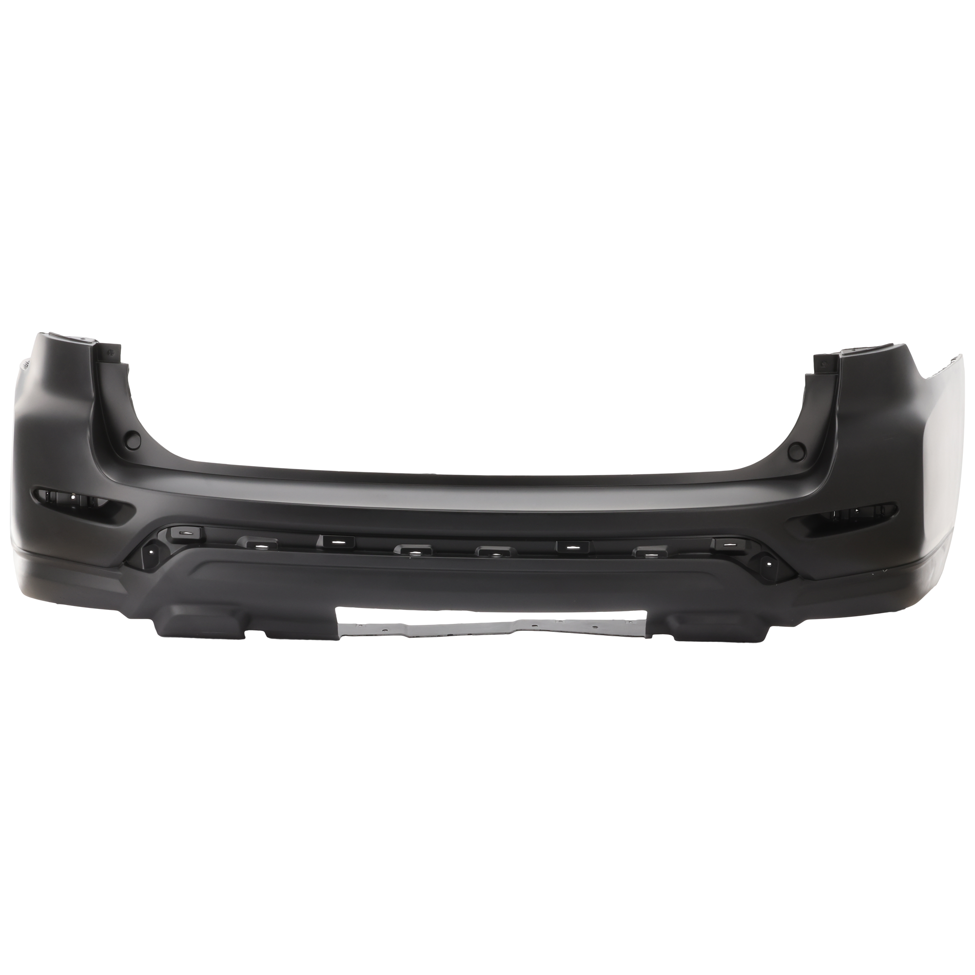 AM PATHFINDER 17-18 REAR BUMPER COVER Primed w o Park Assist w Towing Hitch CAPA SKU RN76010023PQ Partslink NI1100327C OEM 850229PF1H