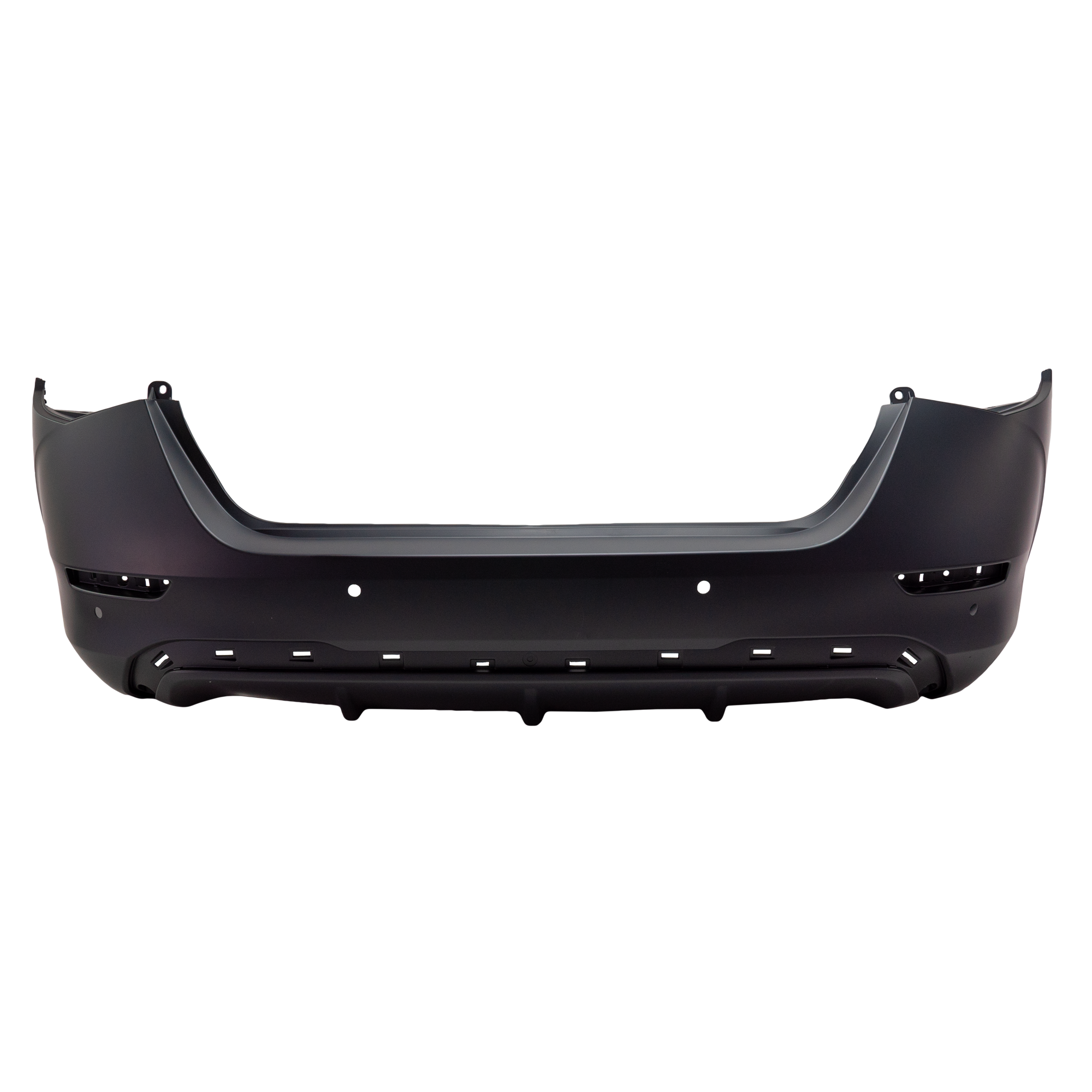 AM SENTRA 20-23 REAR BUMPER COVER Primed S SV Models w Parking Aid Sensor Holes SKU RN76010027P Partslink NI1100338 OEM 850226LE0J 850226LB4J